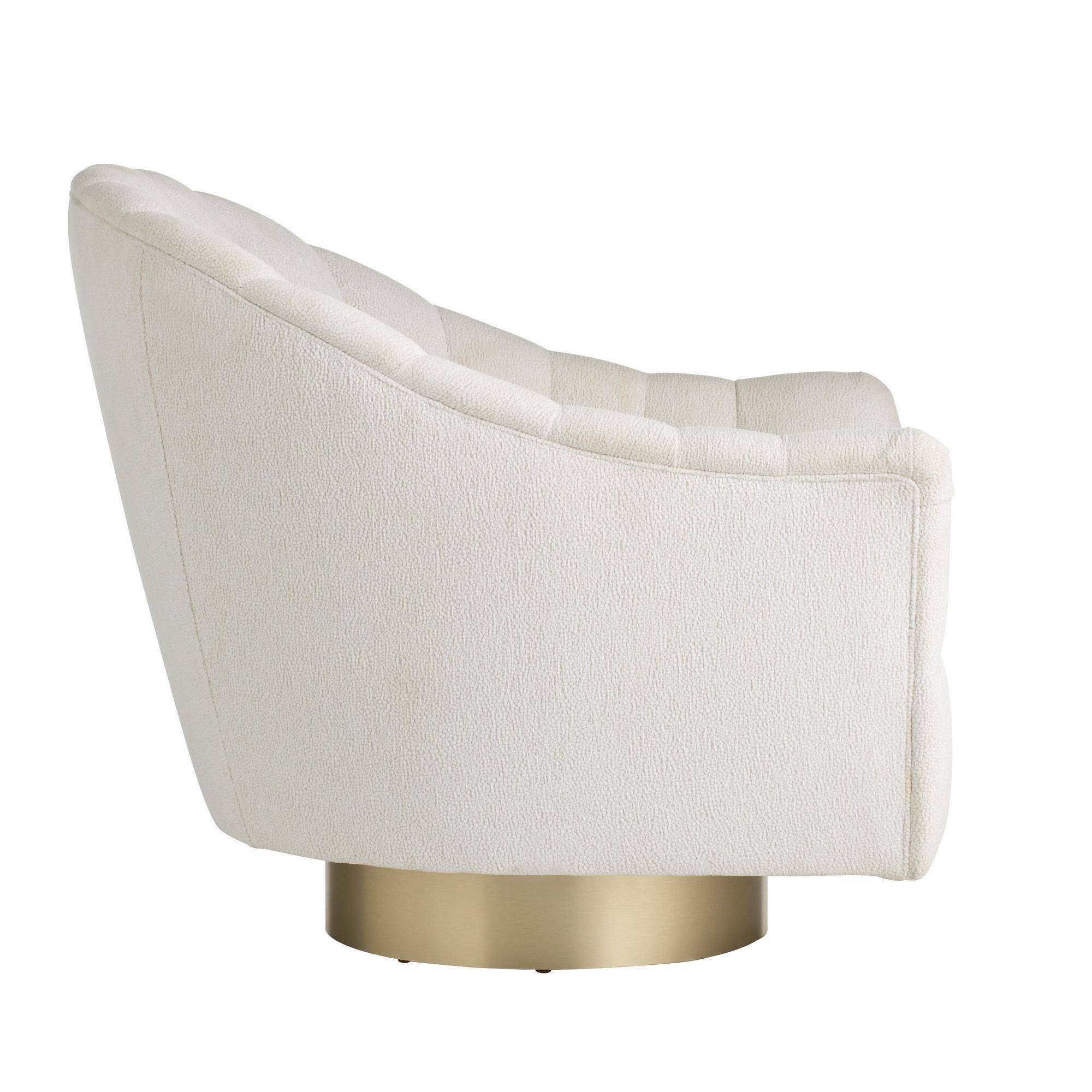 Arteriors Springsteen Snow Swivel Chair