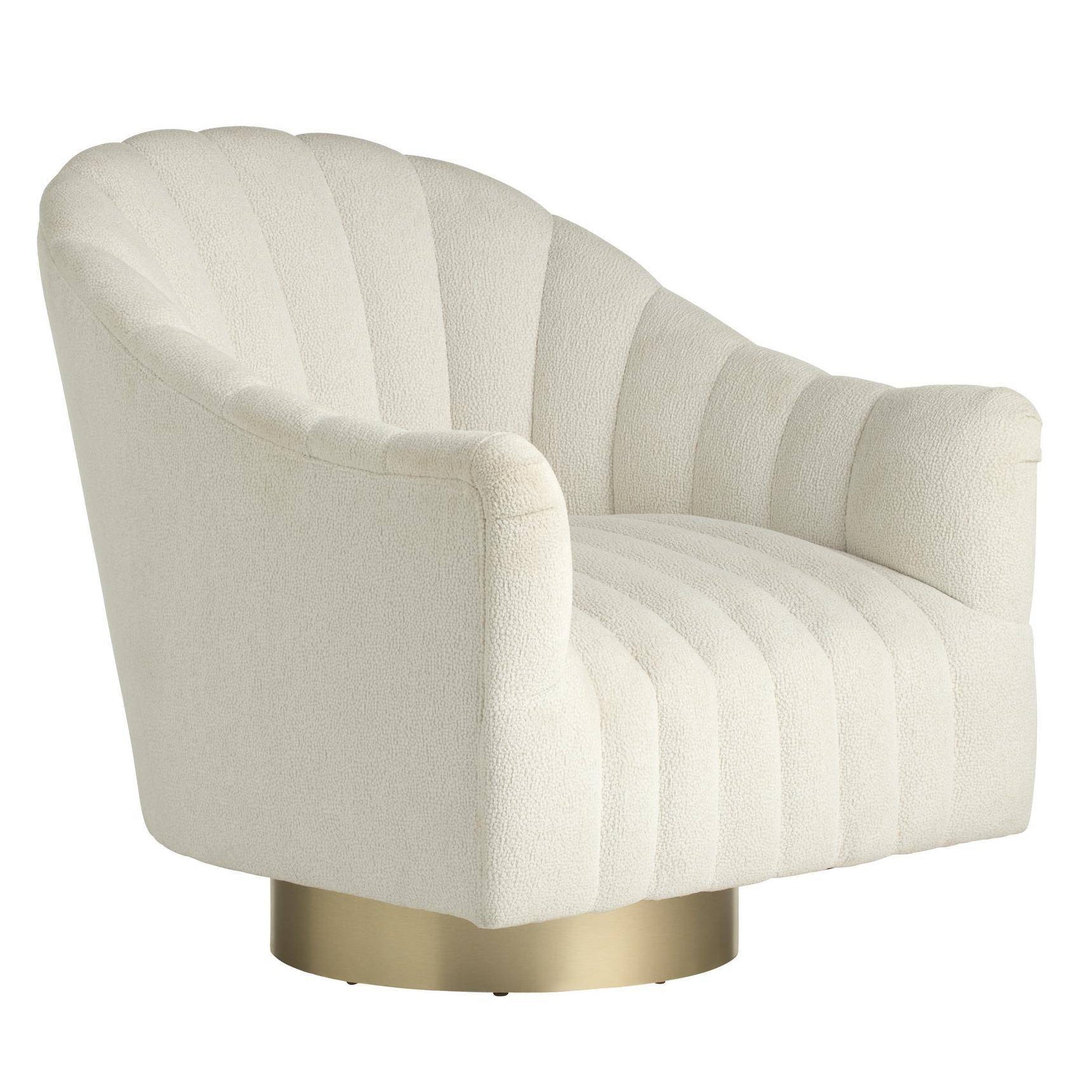 Arteriors Springsteen Snow Swivel Chair