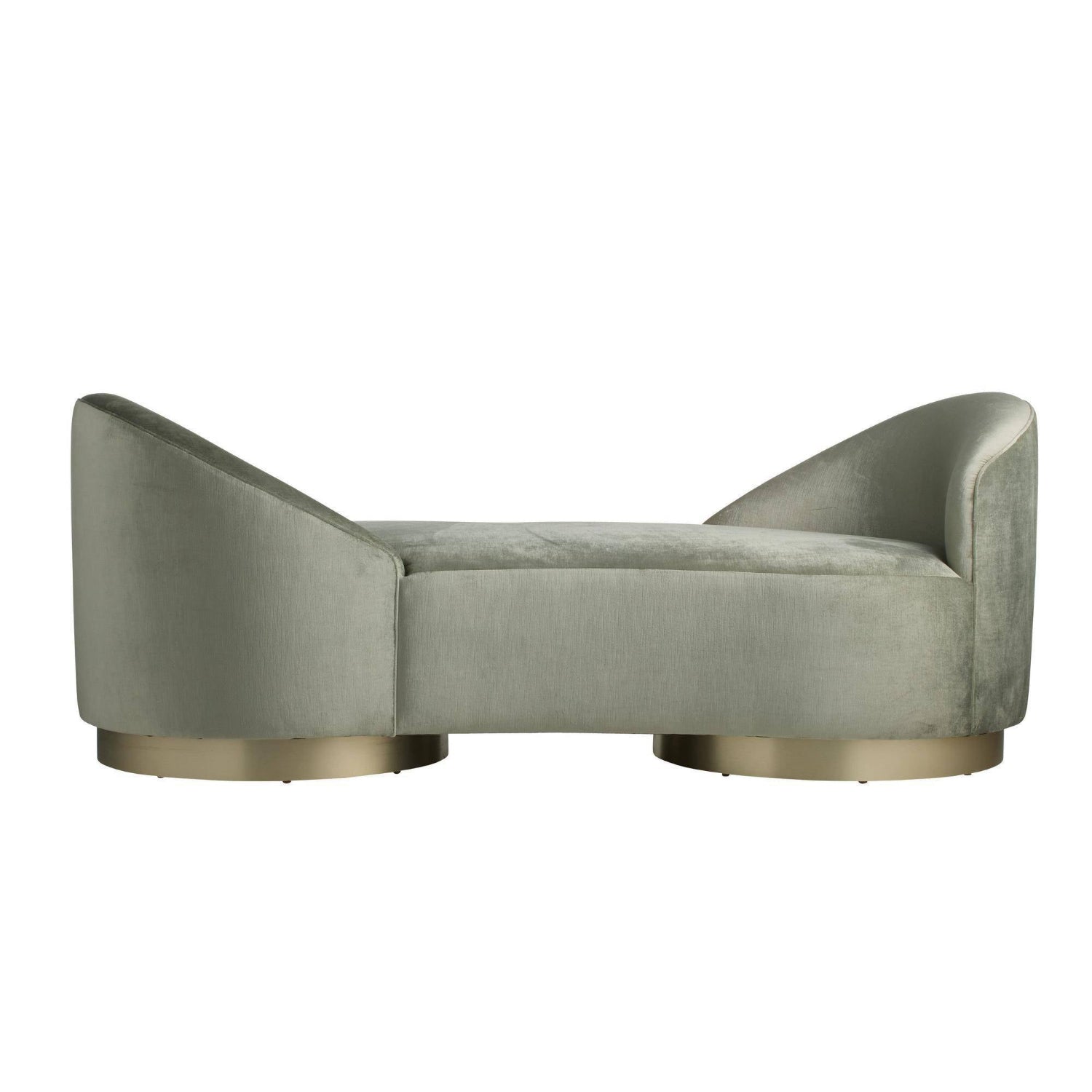 Arteriors Selene Sage Performance Velvet Chaise