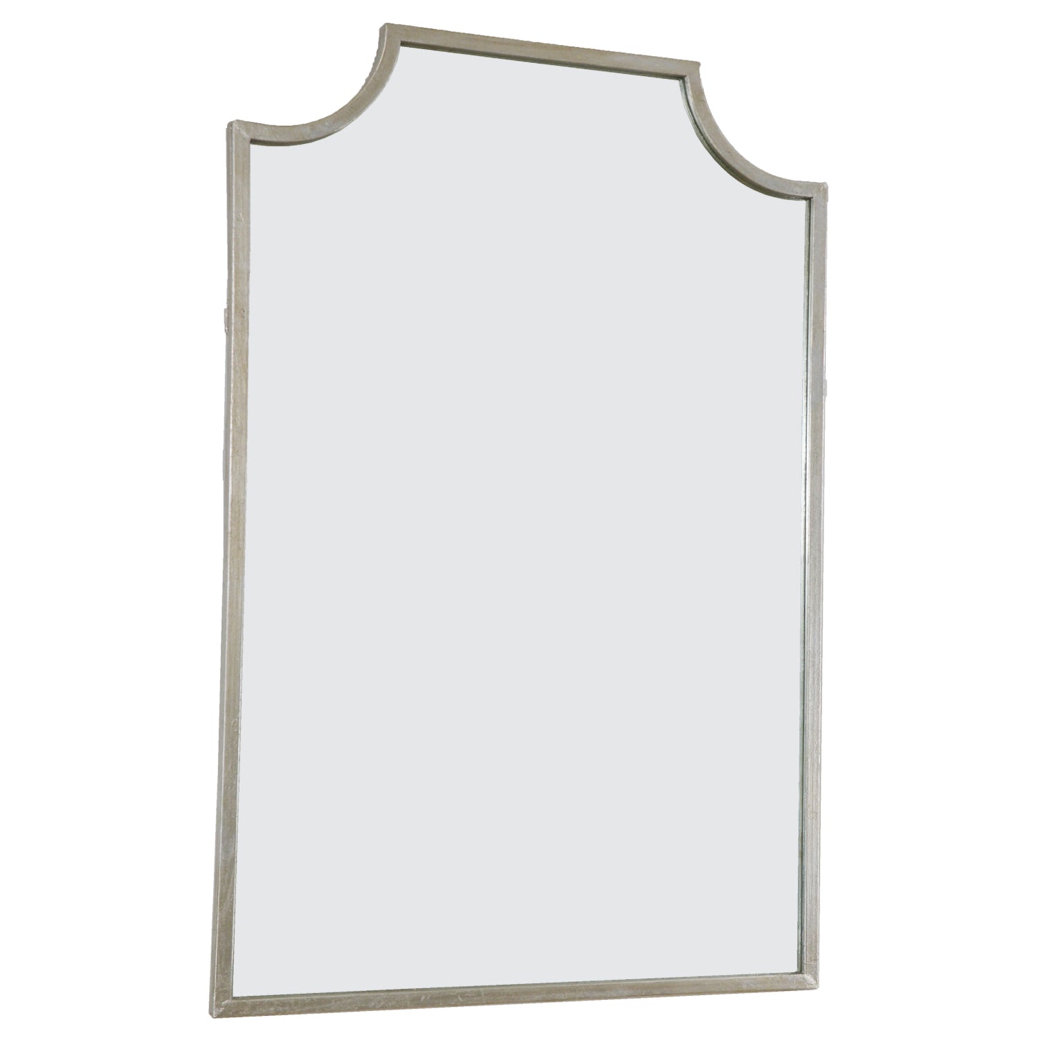 Metal Scalloped Corner Wall Mirror