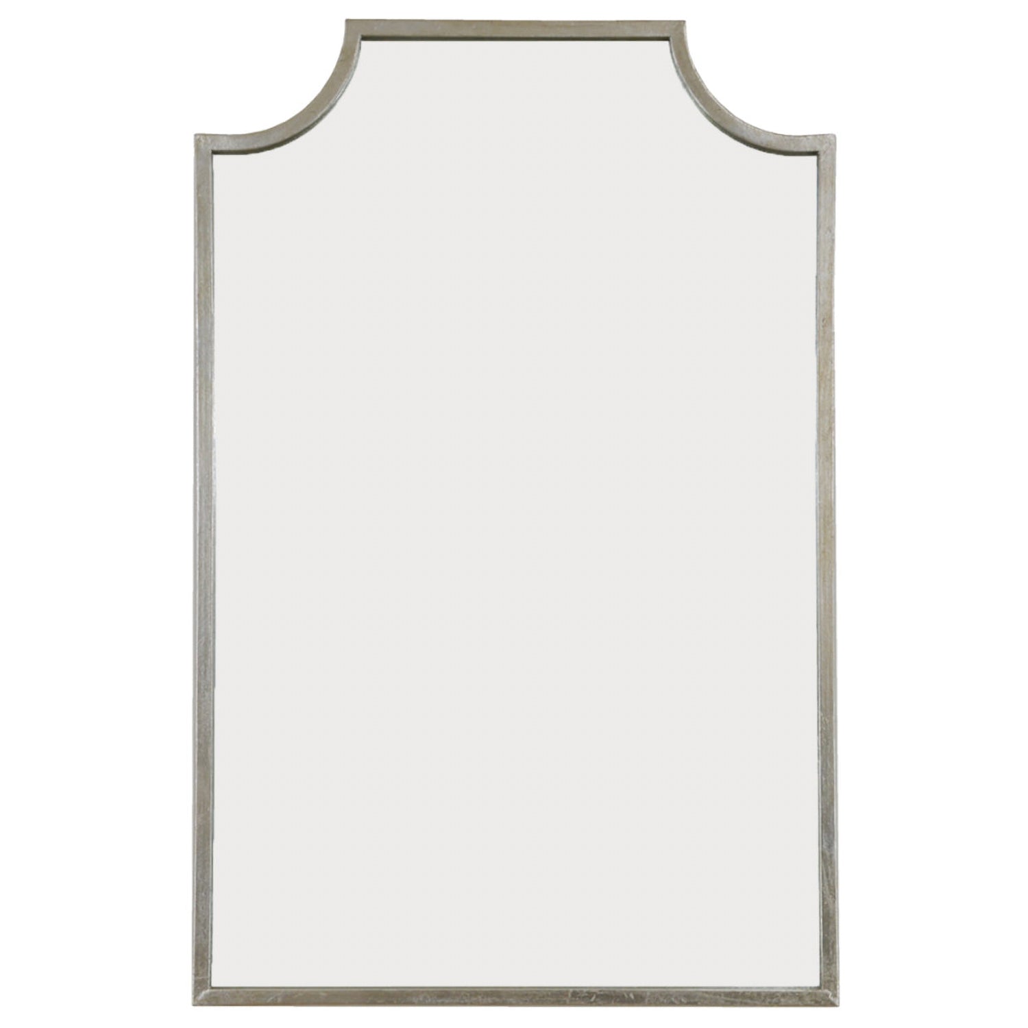 Metal Scalloped Corner Wall Mirror