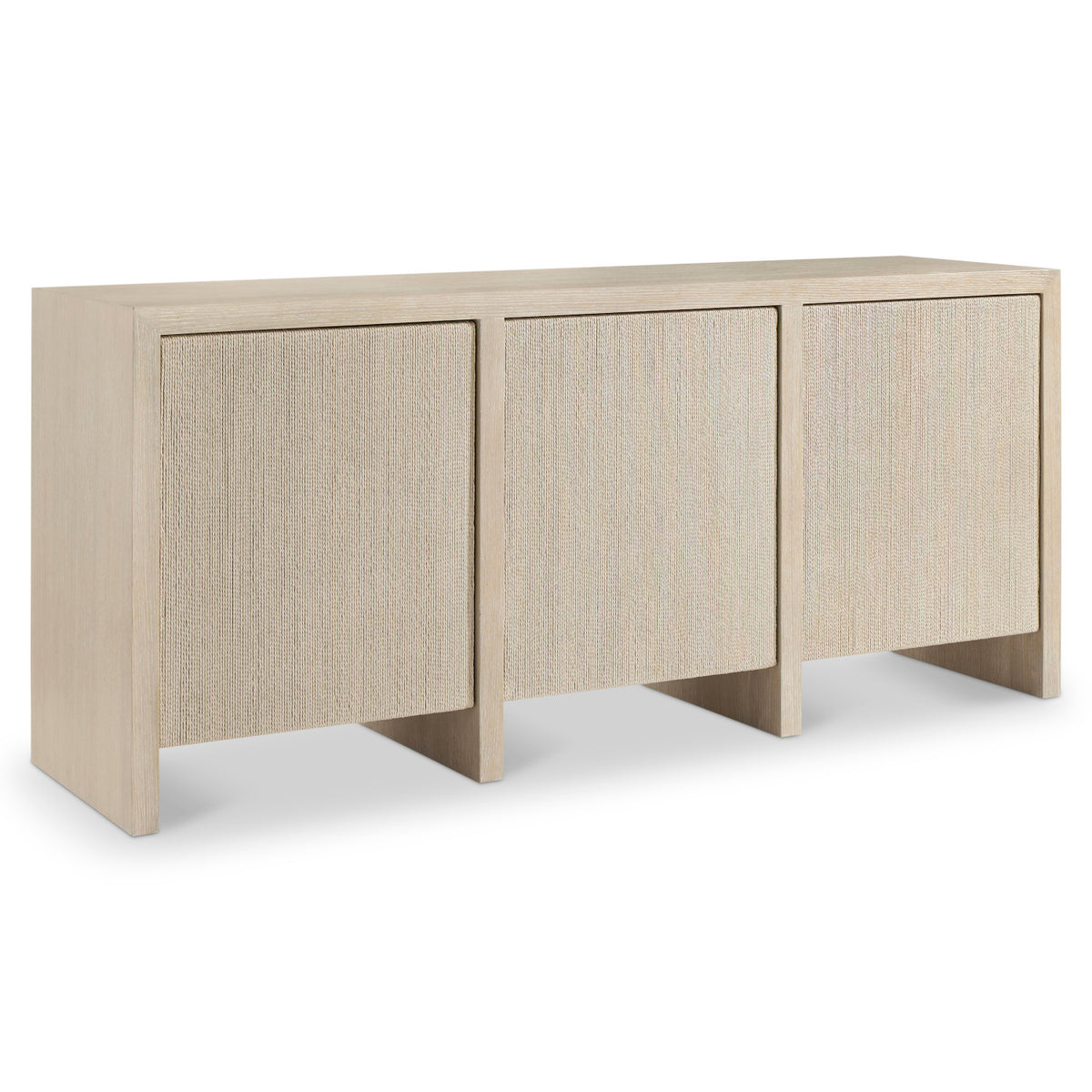 Bernhardt Asana 3 Door Buffet in Tan, front view