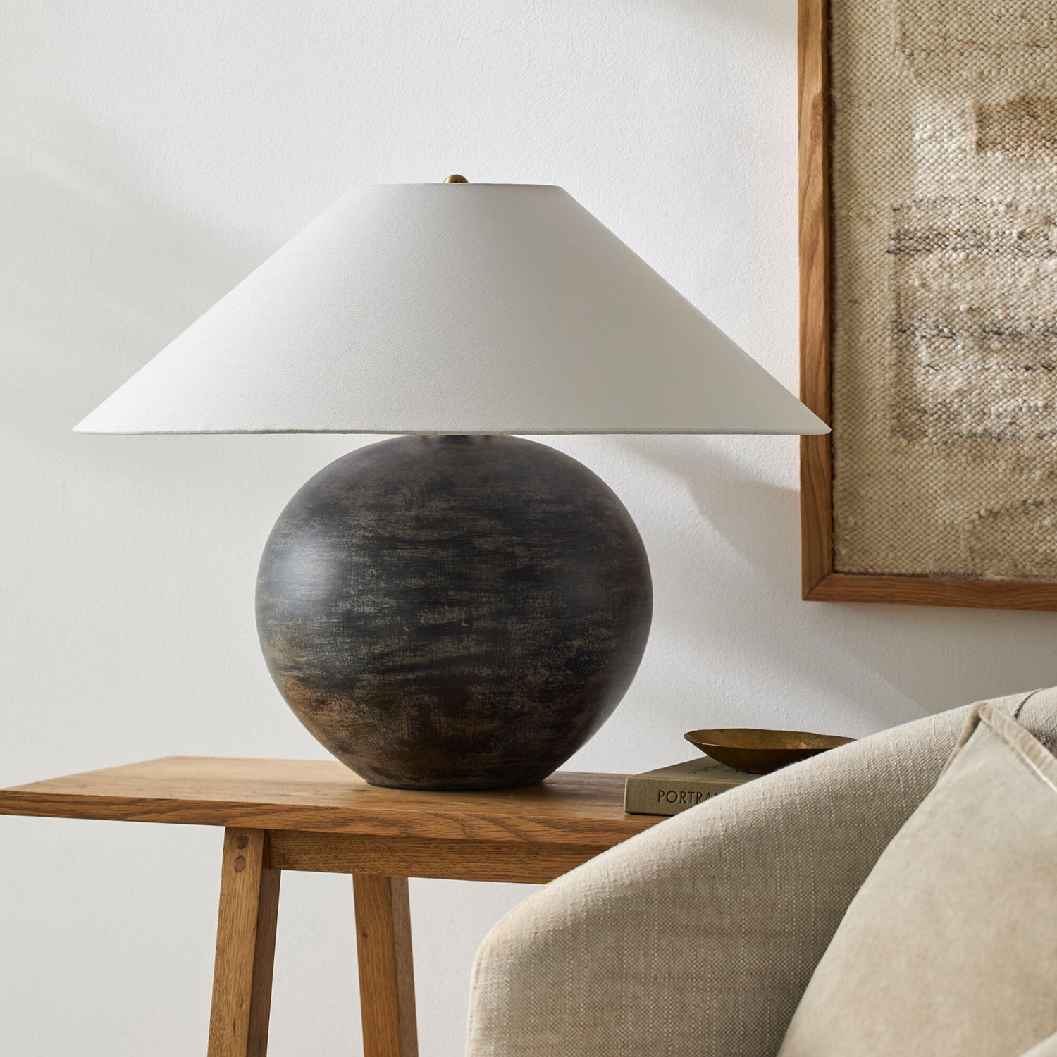 Galey Alix x Livabliss Saint Martin Accent Table Lamp | Paynes Gray