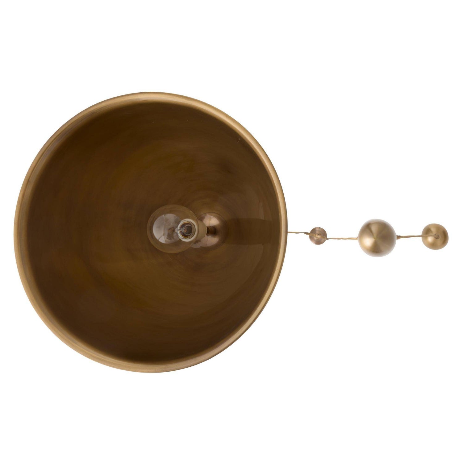 Arteriors Egg Drop Antique Brass Pendant