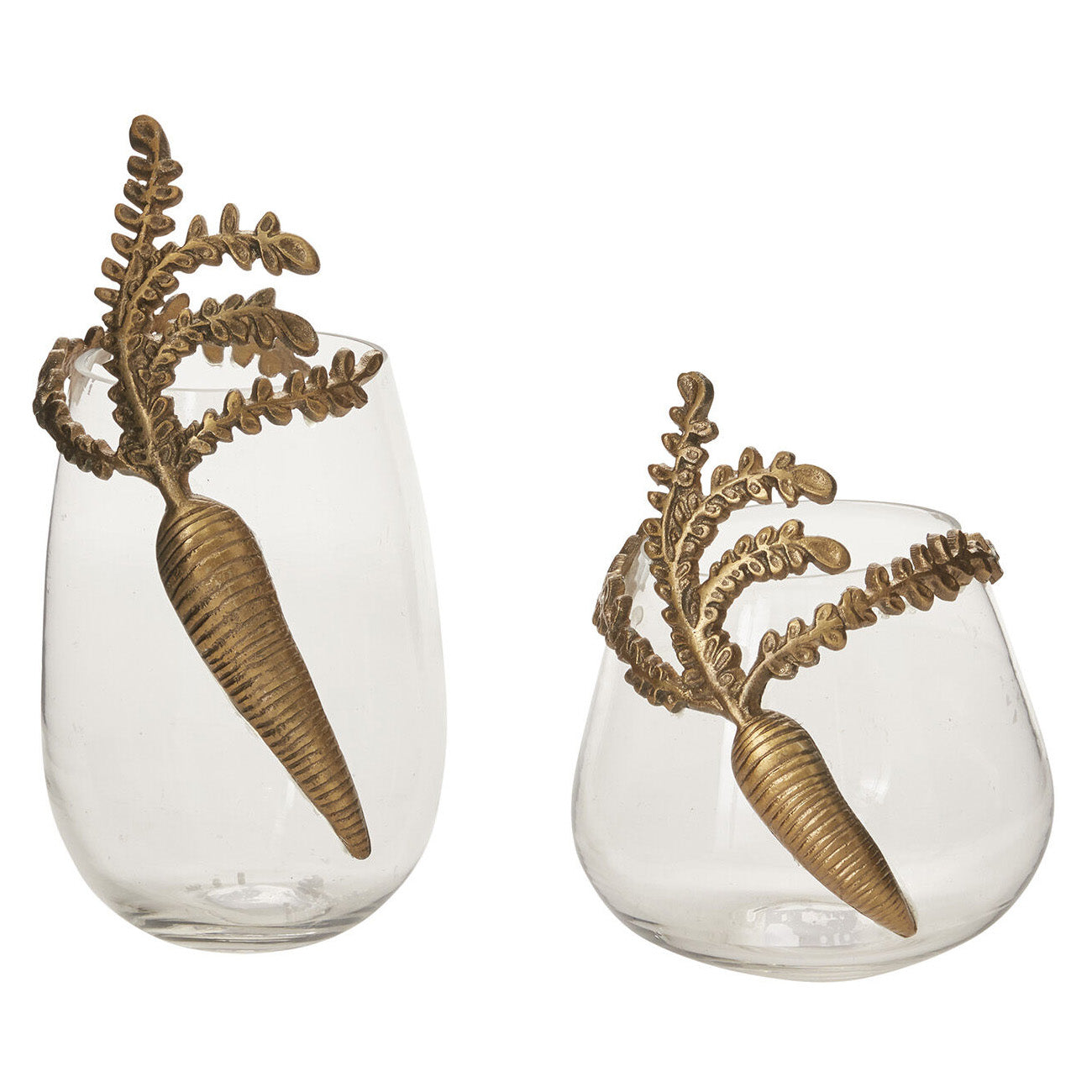 Gilded Carrot Vase