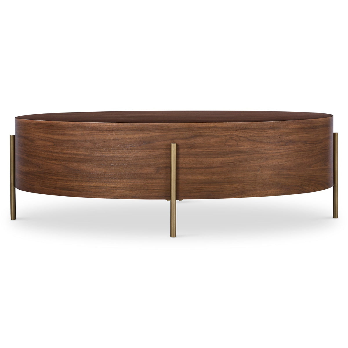 Bernhardt Living Morrison Cocktail Table in Brown, front view