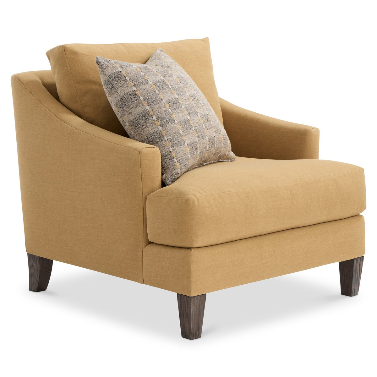 Bernhardt Living Marisol Fabric Chair in Camel, front view