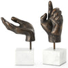 Villa and House Hands Statue Set of 2