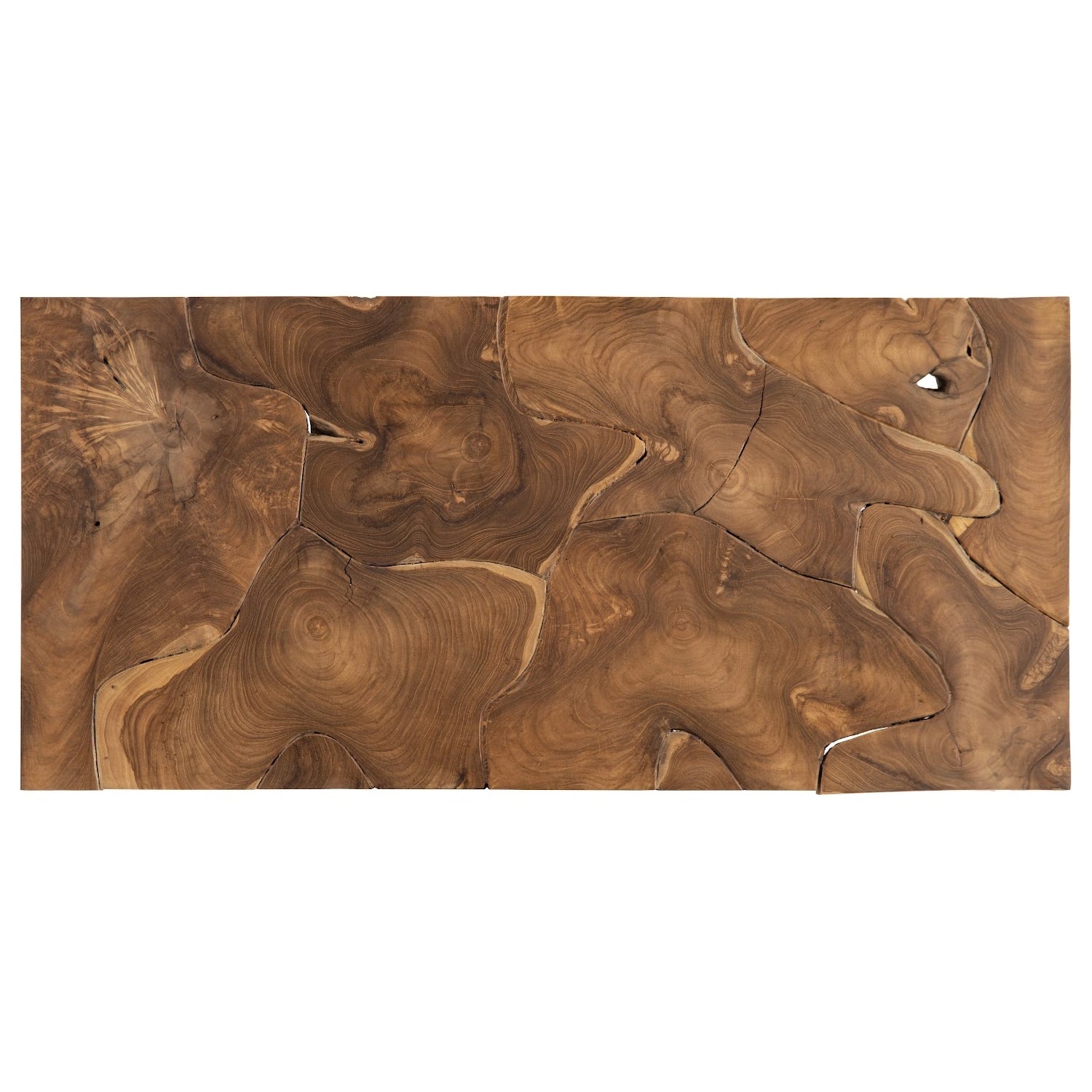 Phillips Collection Teak Puzzle Coffee Table