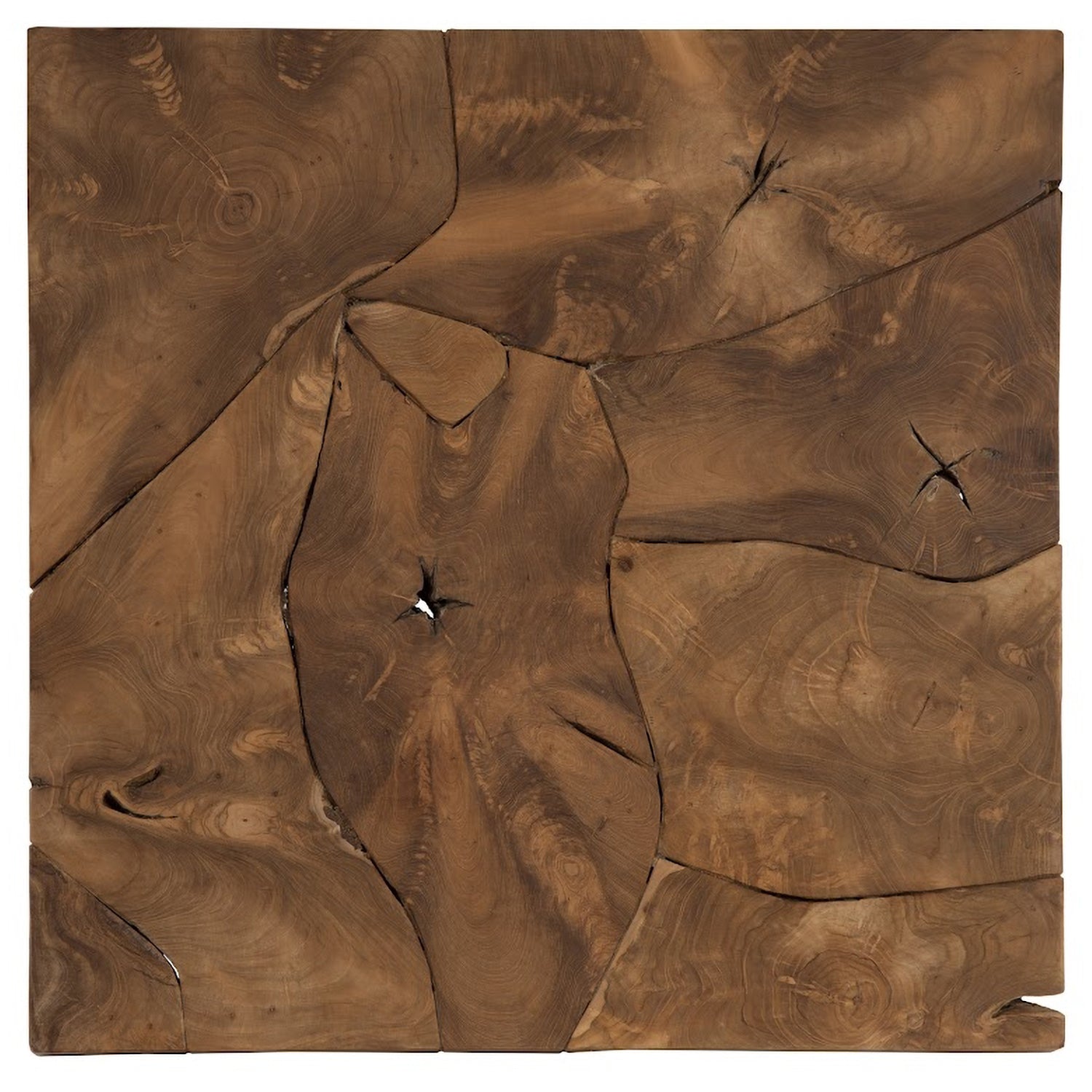 Phillips Collection Teak Puzzle Coffee Table