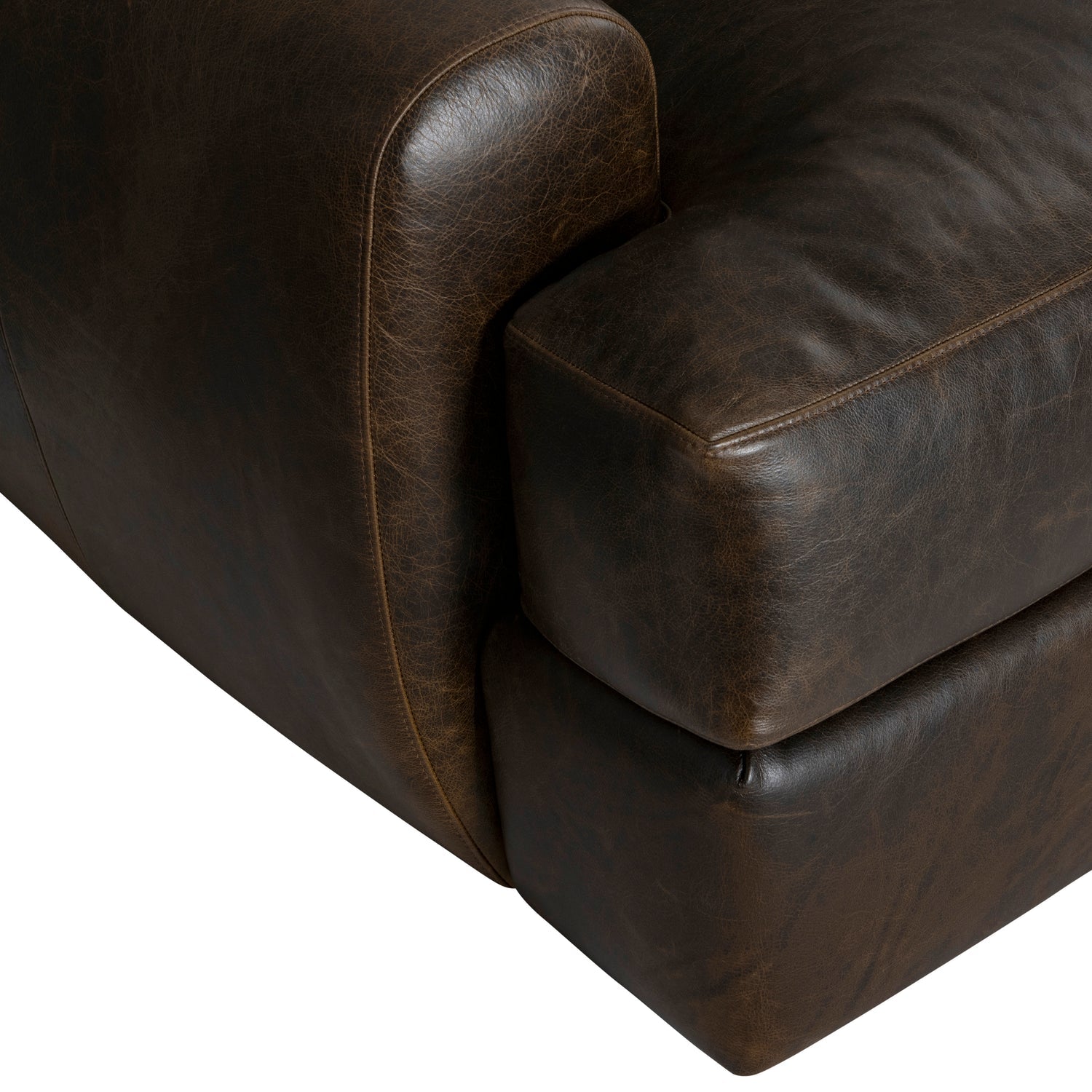 Bernhardt Living Cameron Leather Sofa