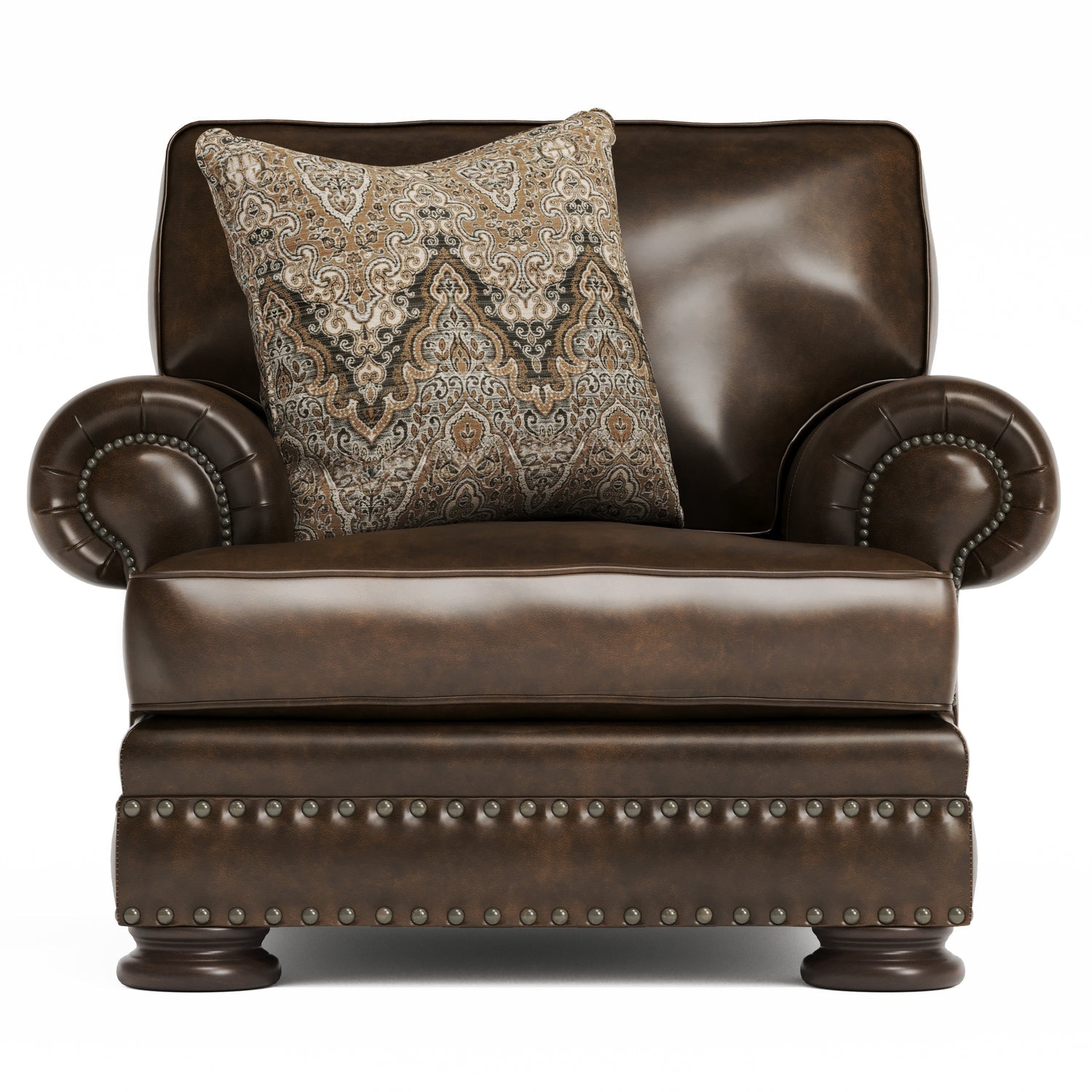 Bernhardt Living Foster Leather Chair