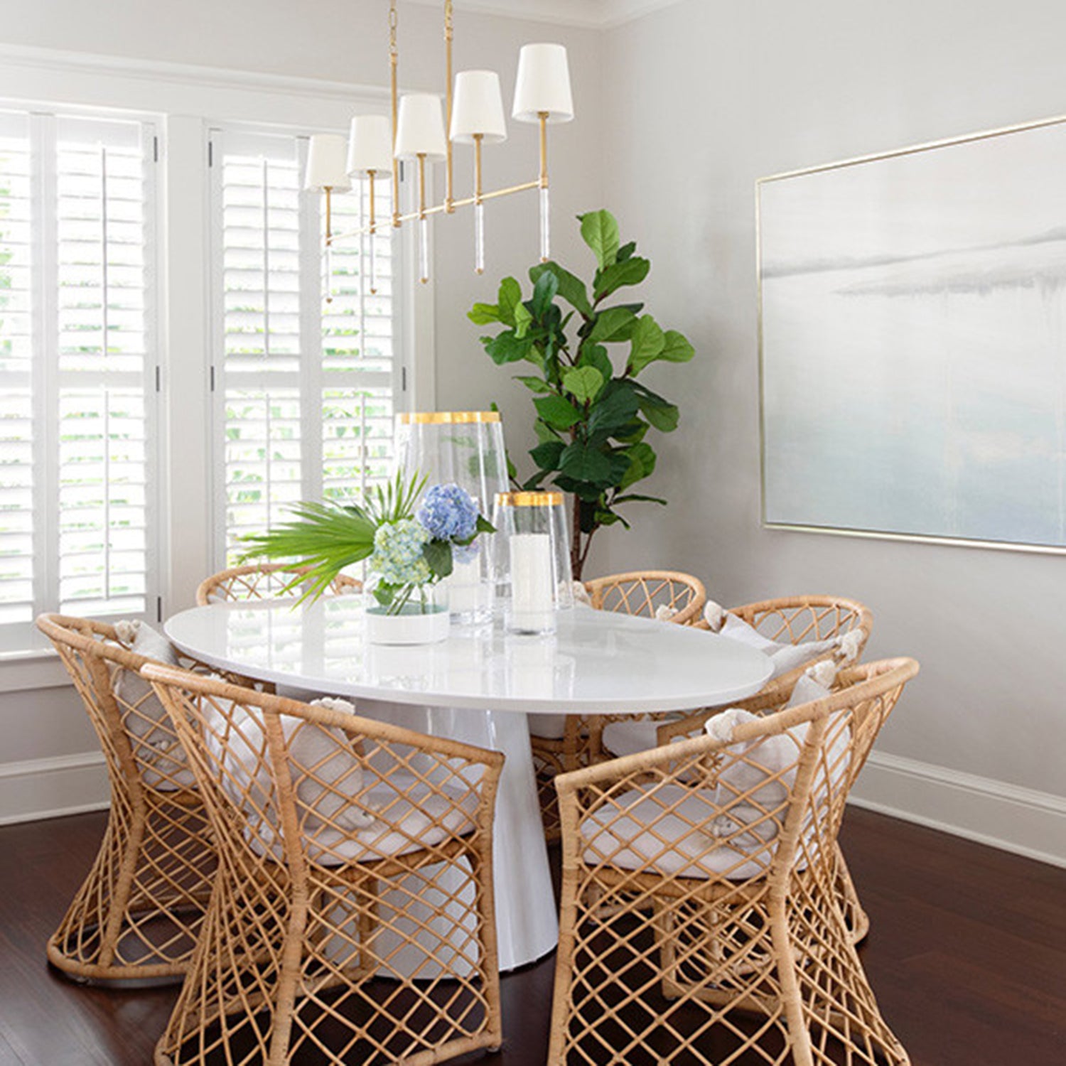 Worlds Away Jefferson Dining Table