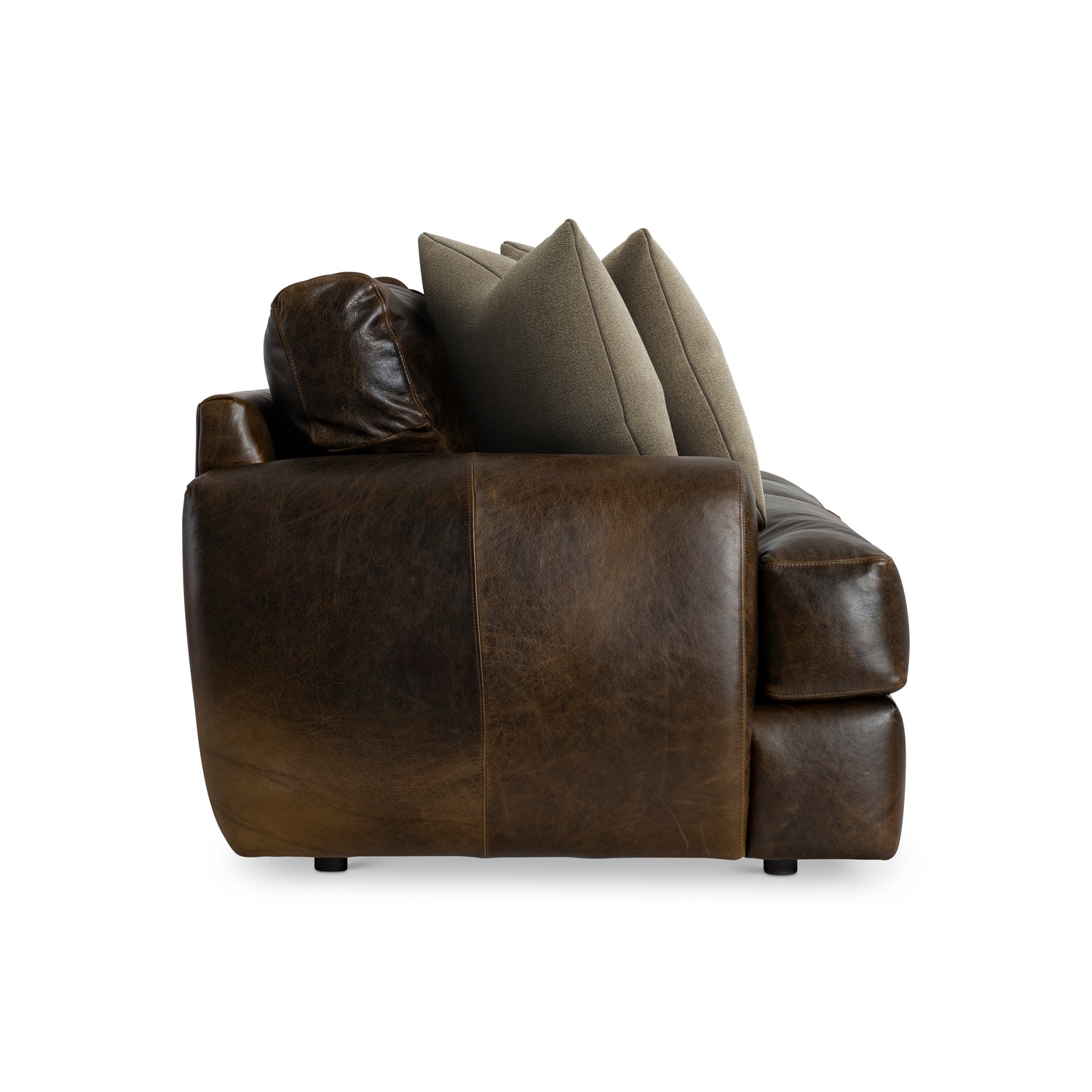 Bernhardt Living Cameron Leather Sofa