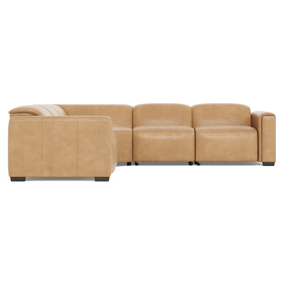 Bernhardt Motion Billings Leather 5-Piece Power Motion Sectional Sofa
