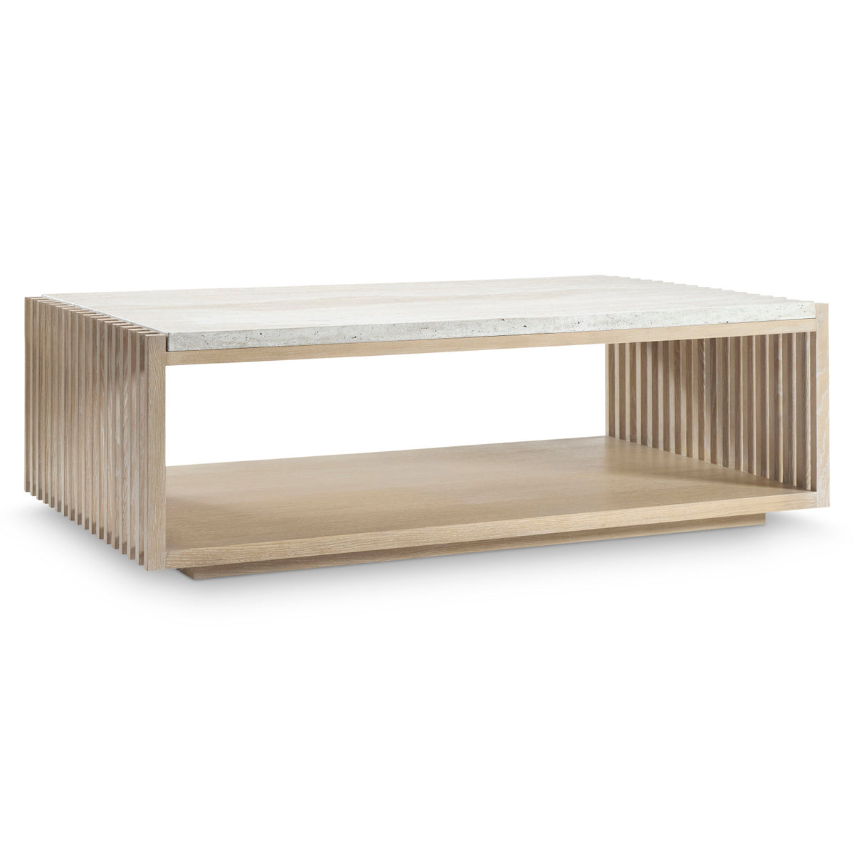 Bernhardt Living Asana Cocktail Table in Tan, detail view