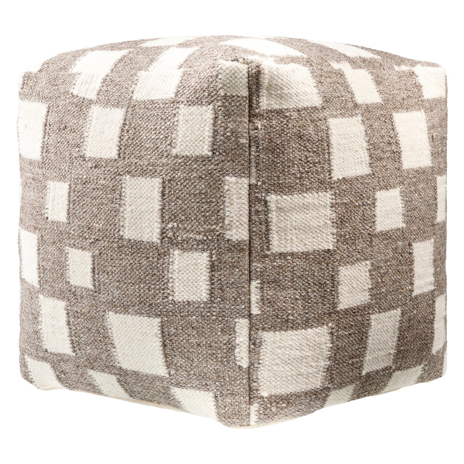 Jacinta Check Pouf