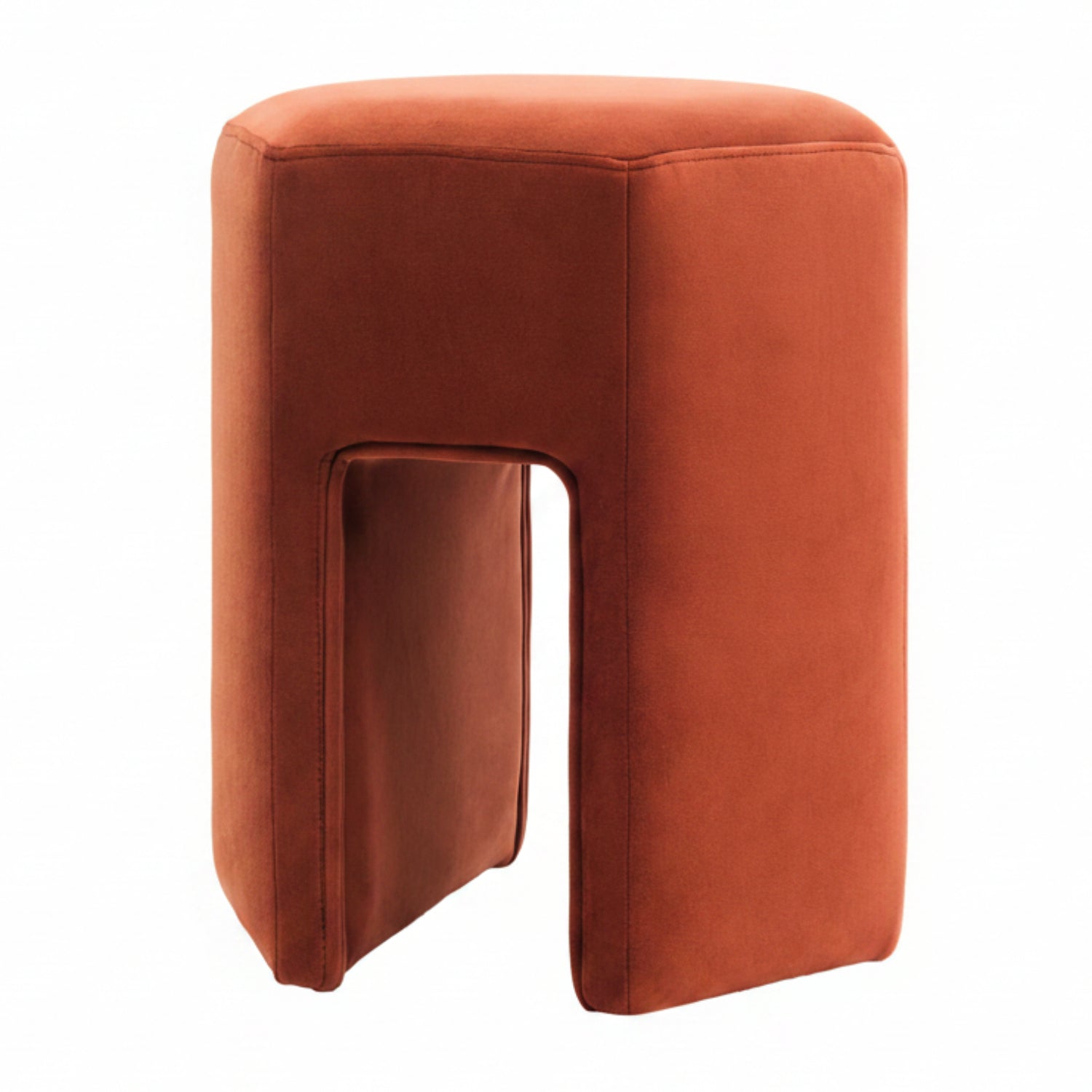 Kaden Recycled Fabric Ottoman