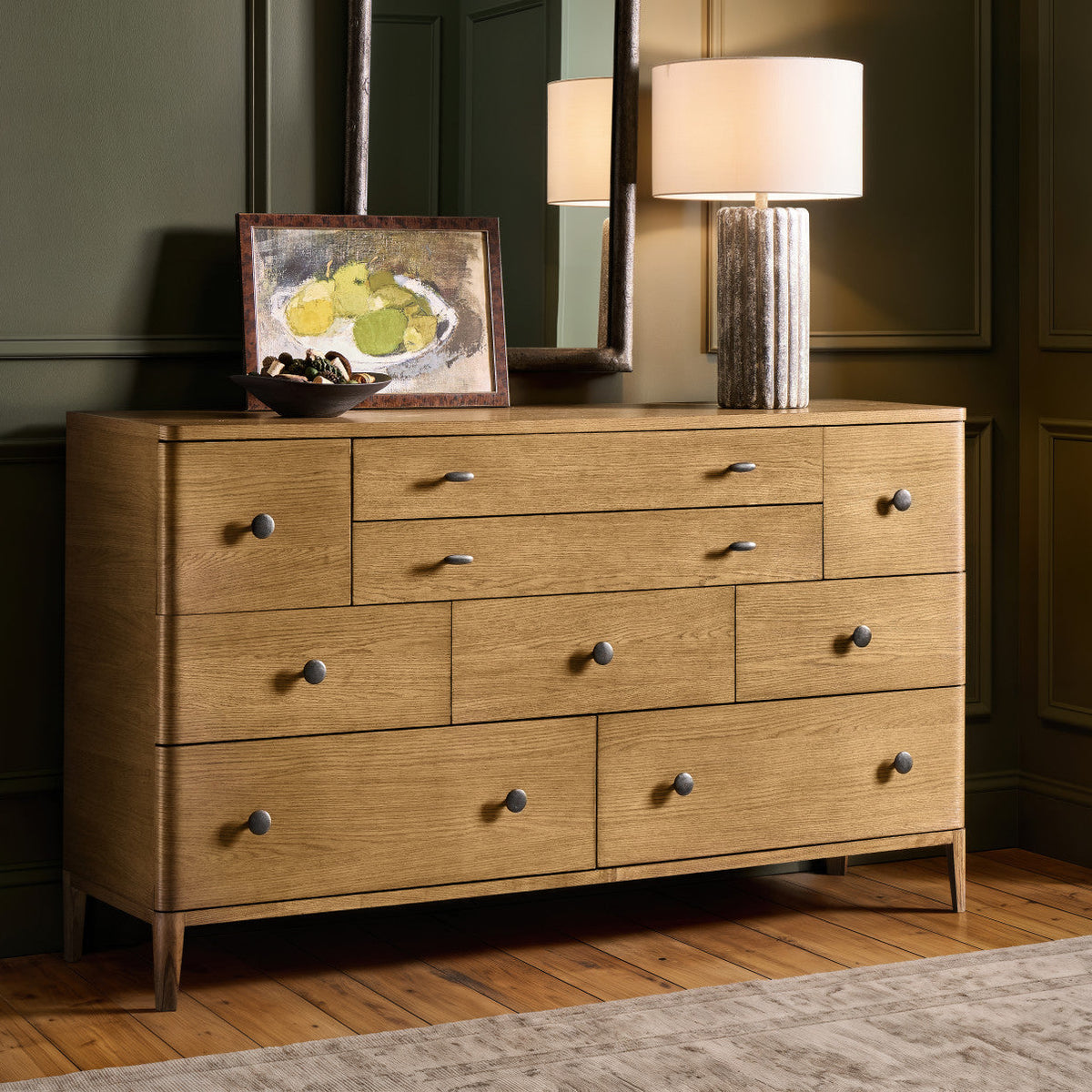 Bernhardt Dilworth Dresser in Brown, styled room scene