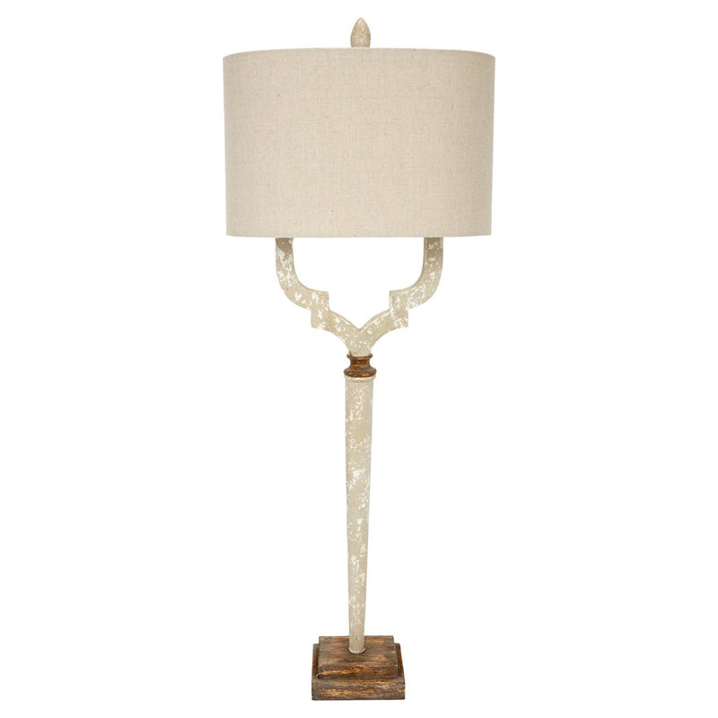 Old World Design Lee French White and Gold Table Lamp