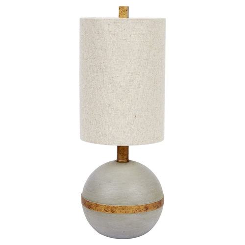 Old World Design Rockport Cement Sphere Table Lamp