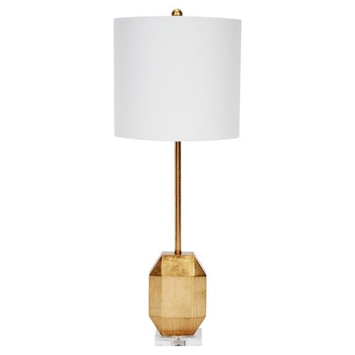 Old World Design Shield Gold leaf Table Lamp