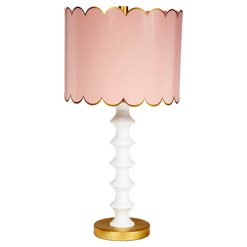 Old World Design Eloise Scalloped Table Lamp