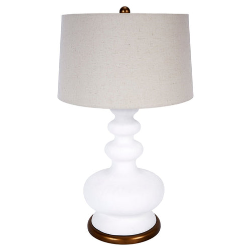 Old World Design Whitley White Gesso Table Lamp
