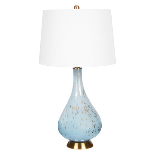Old World Design Celyn Ice Blue and Gold Table Lamp