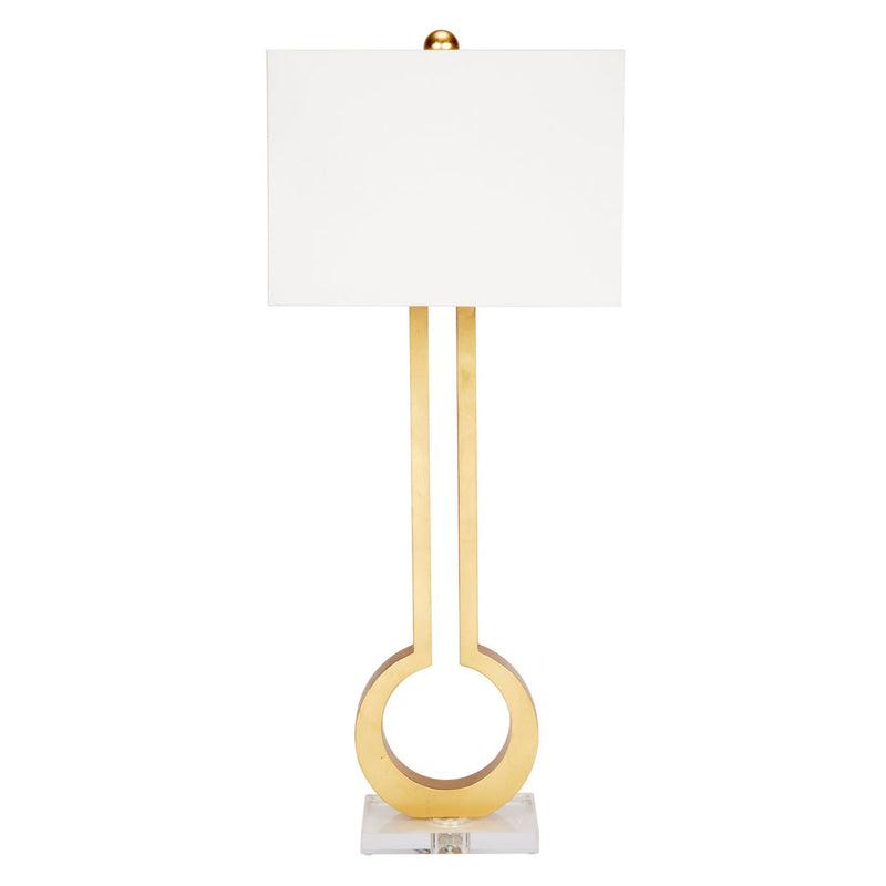 Old World Design Guthrie Gold Leaf Table Lamp