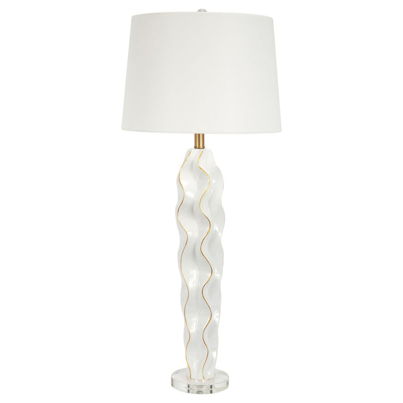 Old World Design Hannah Wave Tall Table Lamp
