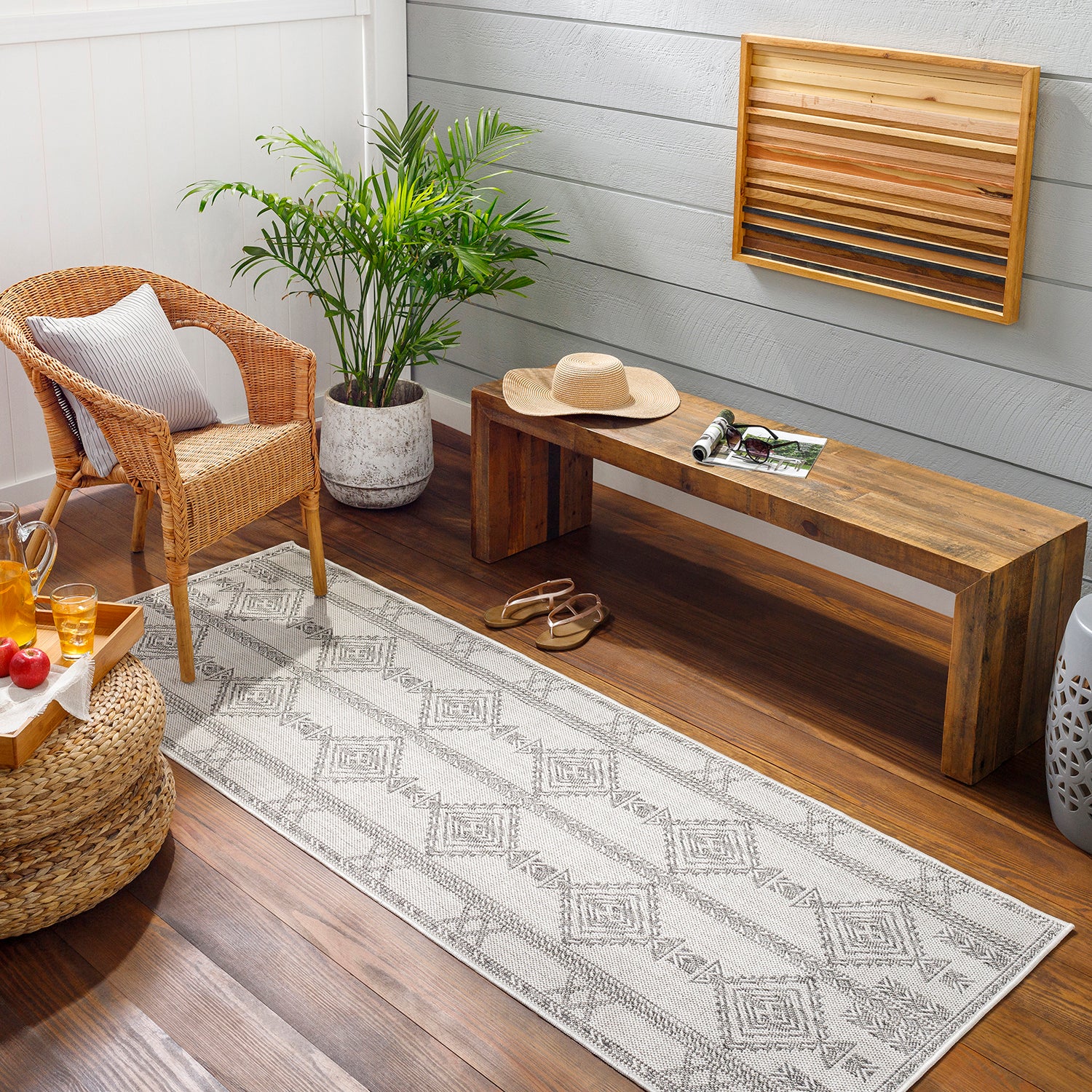 Livabliss Long Beach Santa Fe Indoor/Outdoor Rug