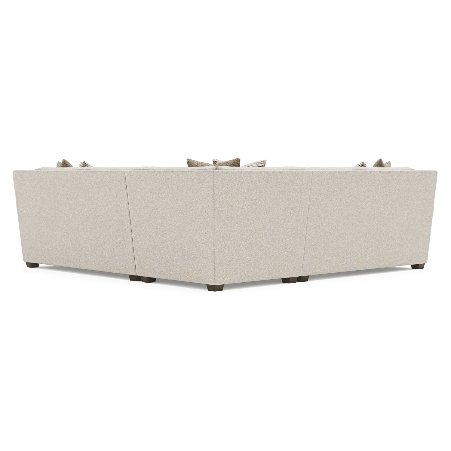 Bernhardt Living 3 Piece Barnes Fabric Sectional Sofa