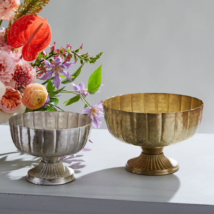 Lita Compote, champagne or gold glass compote
