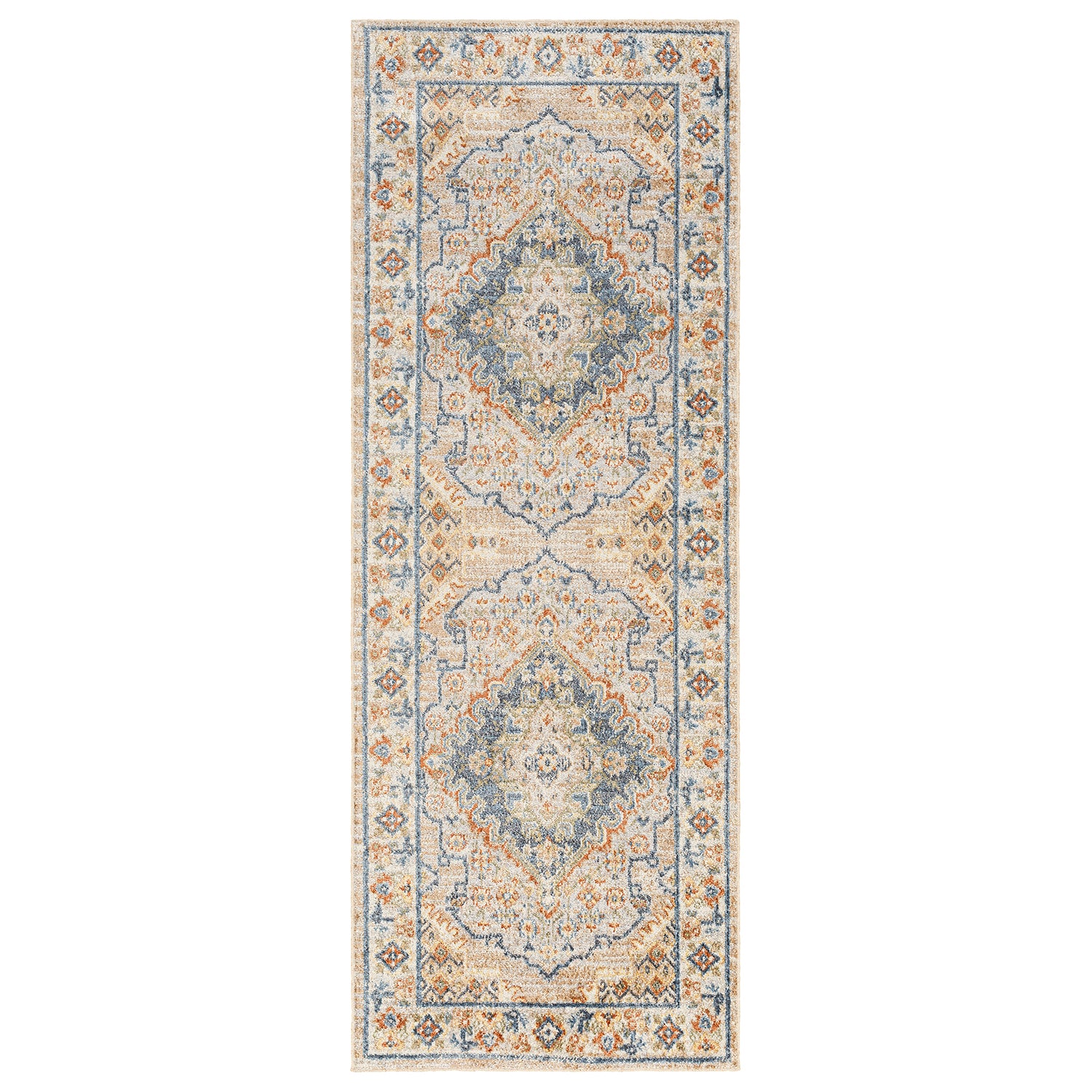 Livabliss Lillian Blue Washable Rug