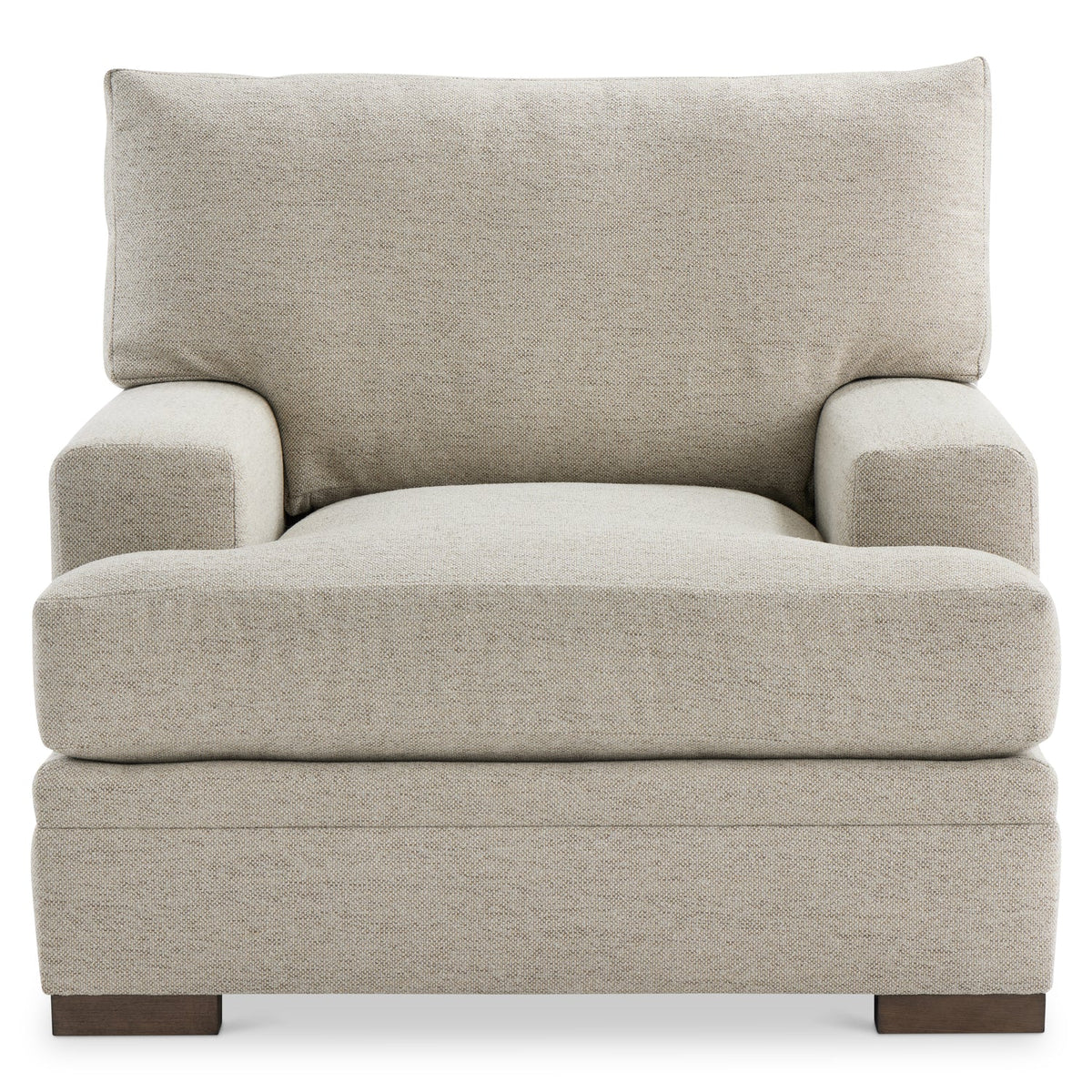 Bernhardt Living Fairfax Fabric Chair in Beige, close-up detail
