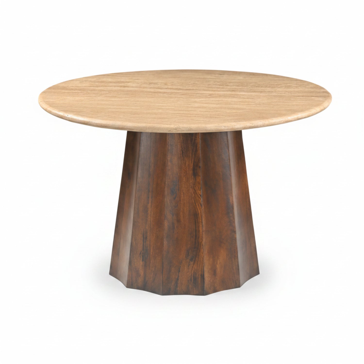 Linus Travertine Dining Table