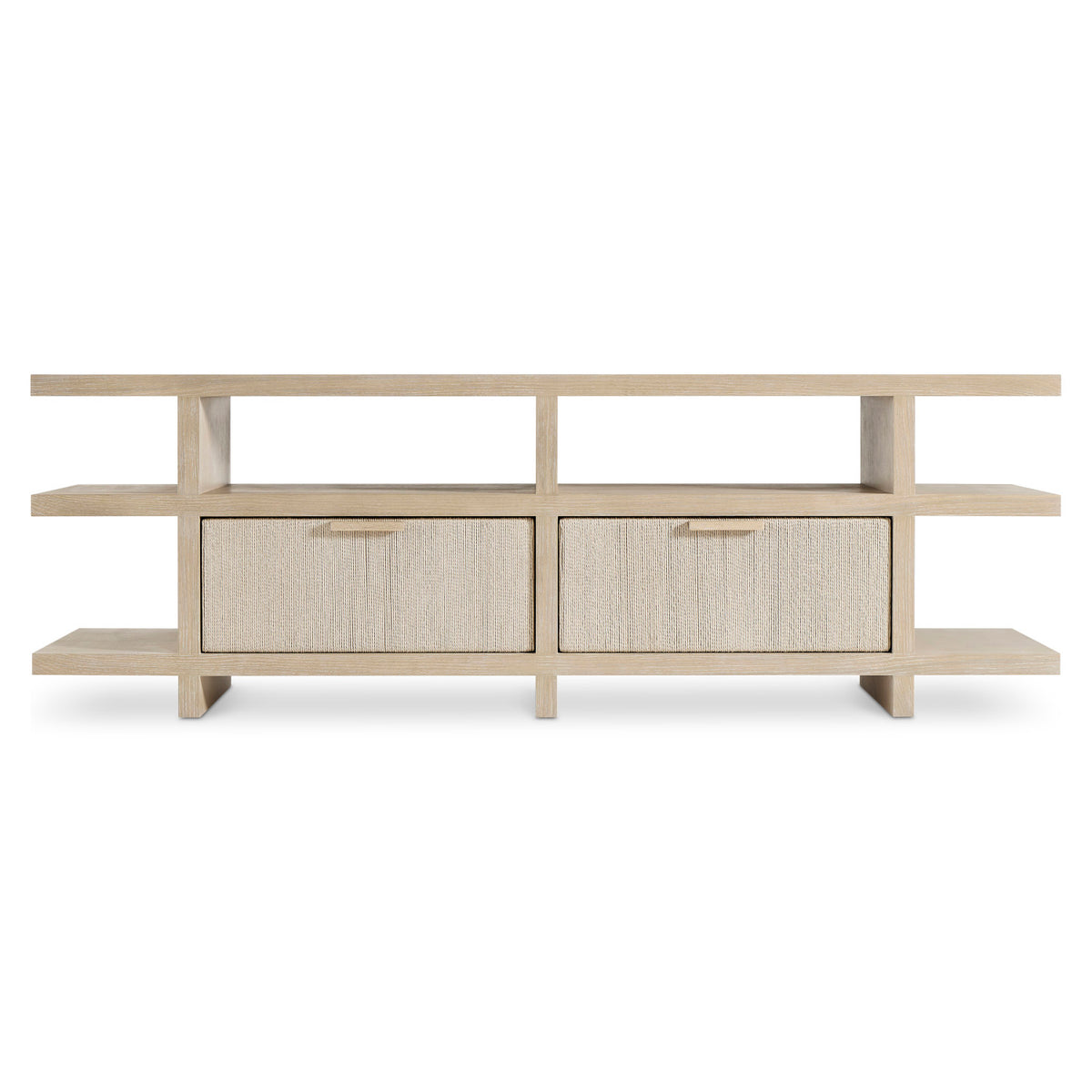 Bernhardt Living Asana 84" Console Table in Tan, side profile