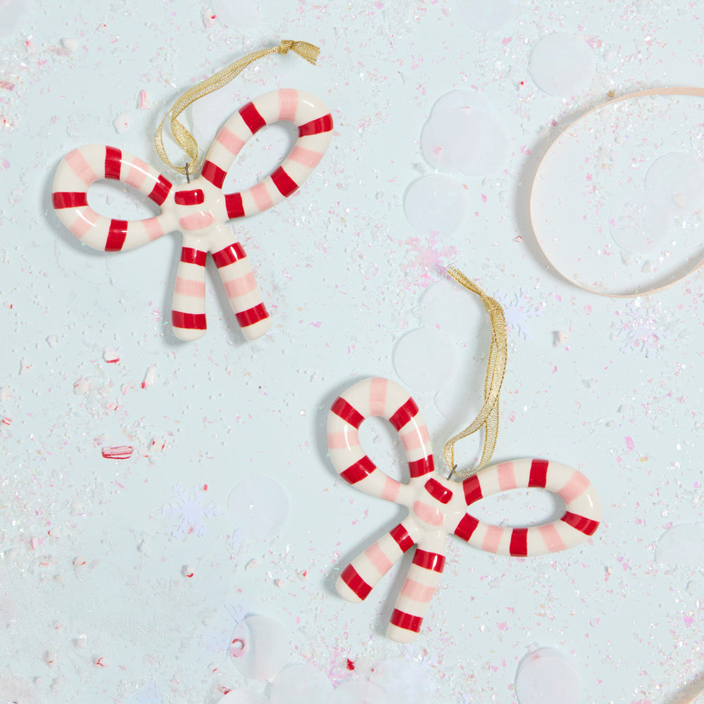 Luella Bow Ornament Set of 6