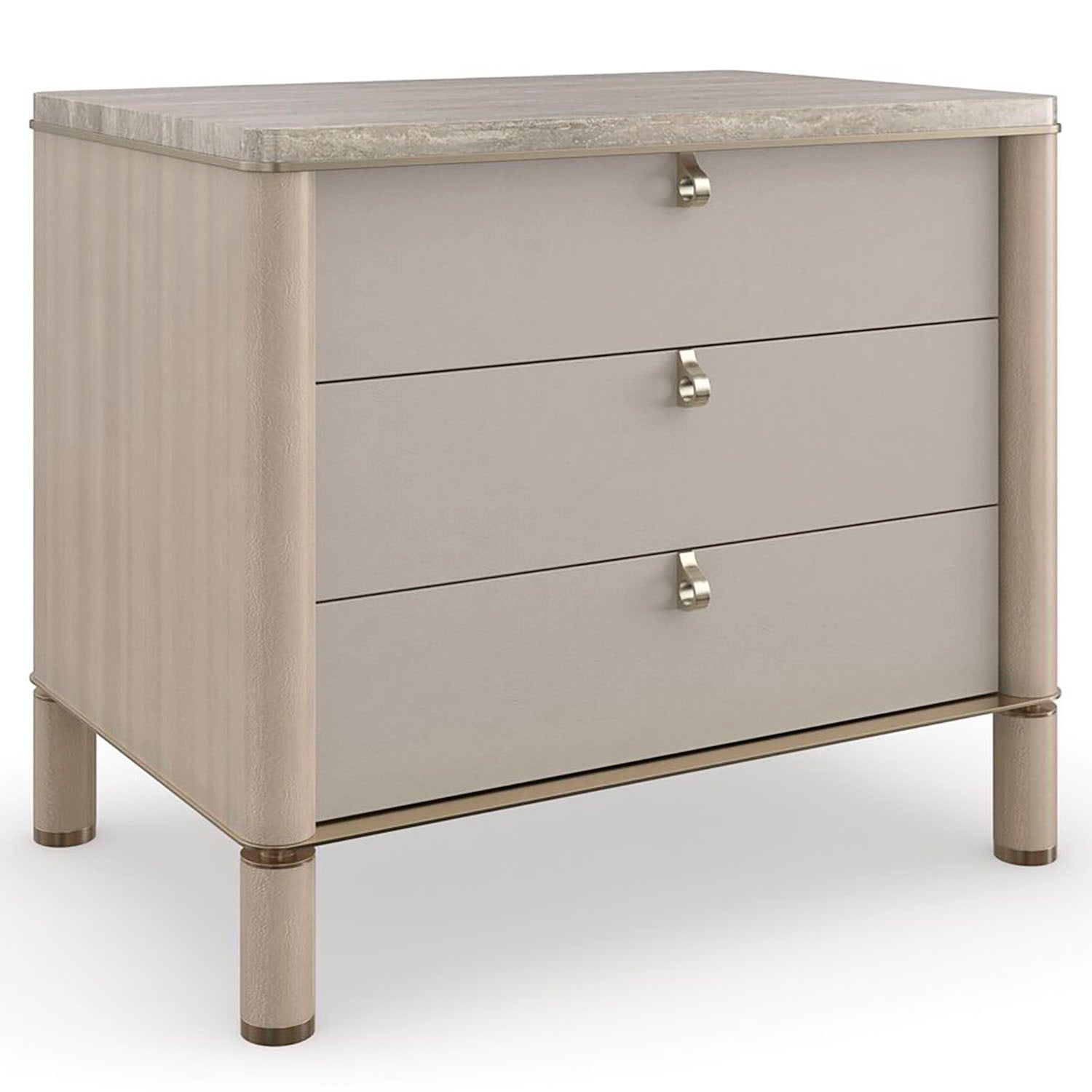 Caracole Balance Drawer Nightstand Set of 2 – Paynes Gray