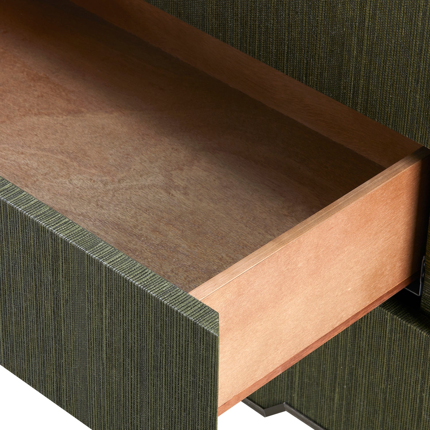 Villa and House Madeline Deep Olive 3 Drawer Side Table