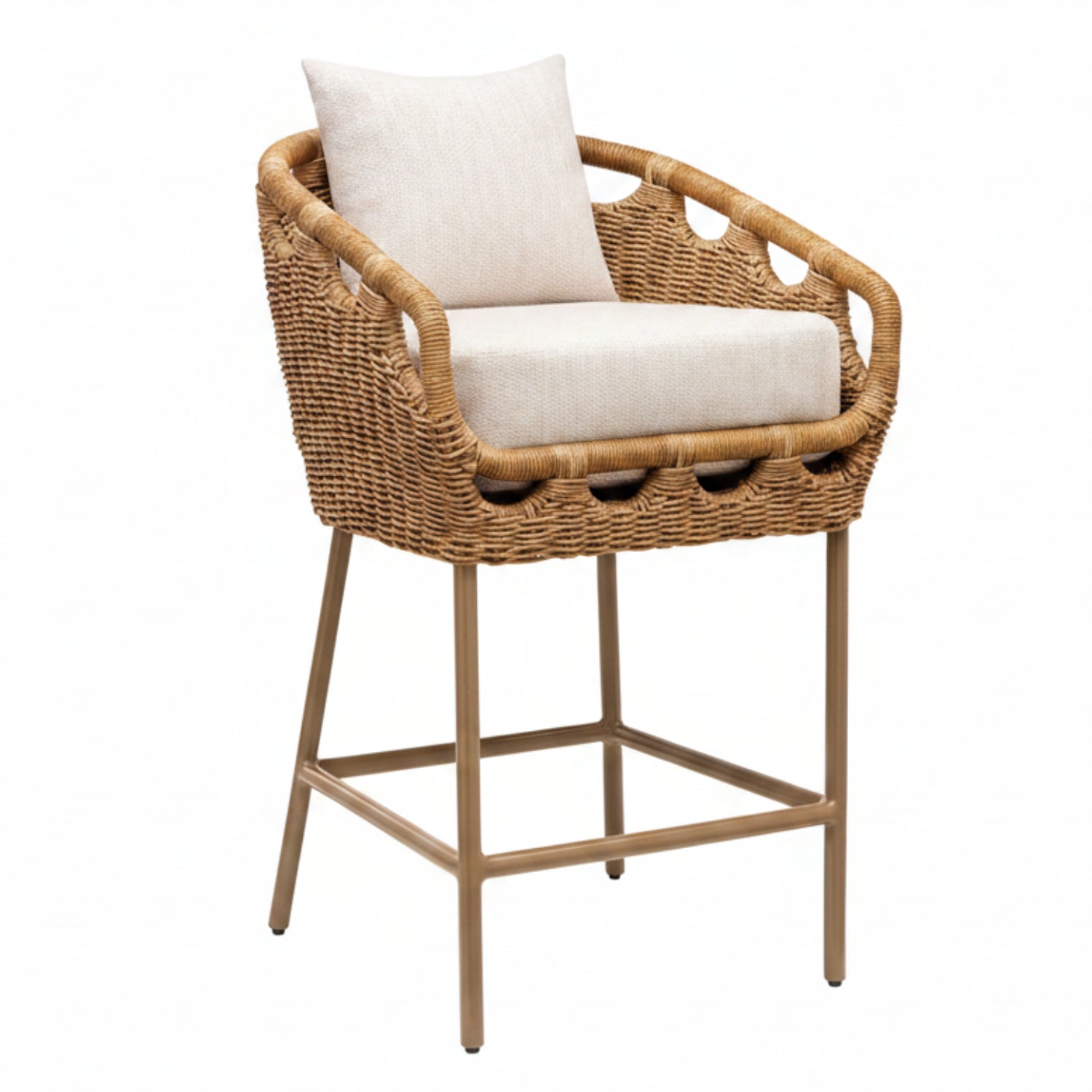 Marvella Sunbrella Outdoor Bar Stool