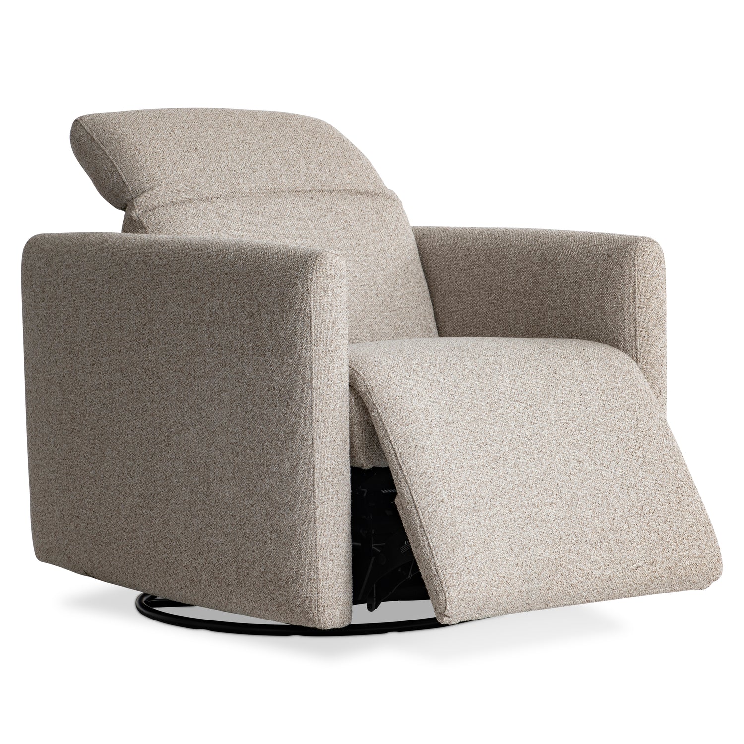 Bernhardt Living Livvy Fabric Power Motion Swivel Chair