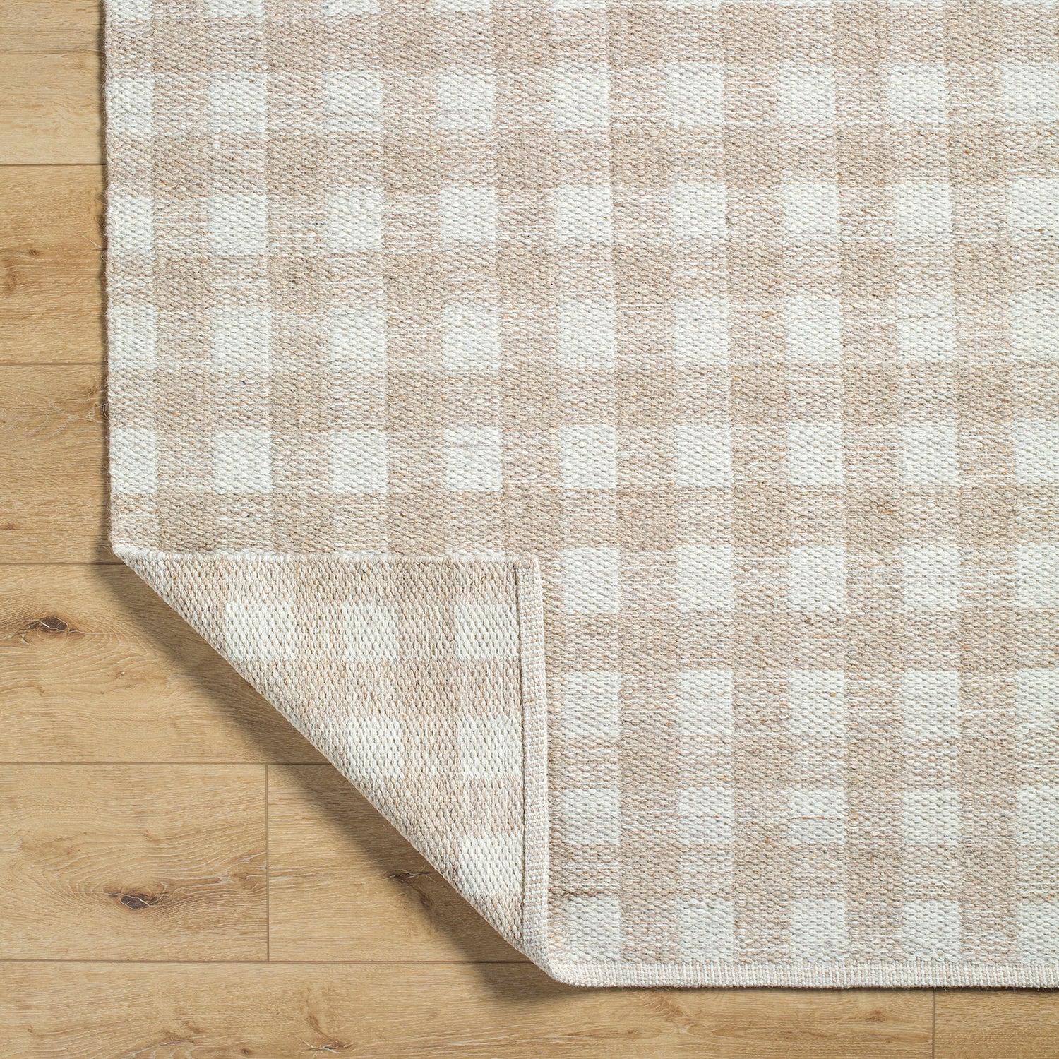 Livabliss Mardin Gingham Hand Woven Rug