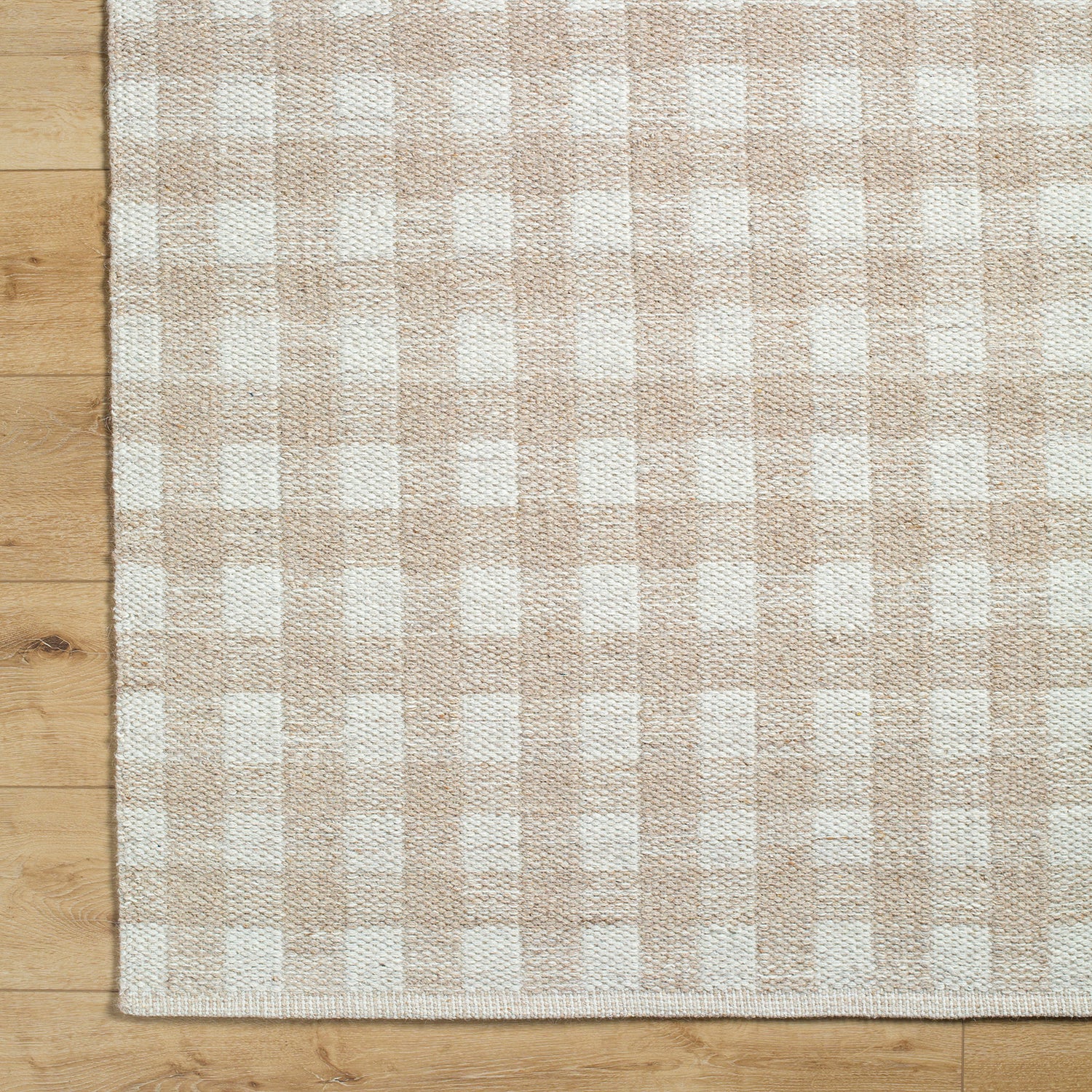Livabliss Mardin Gingham Hand Woven Rug