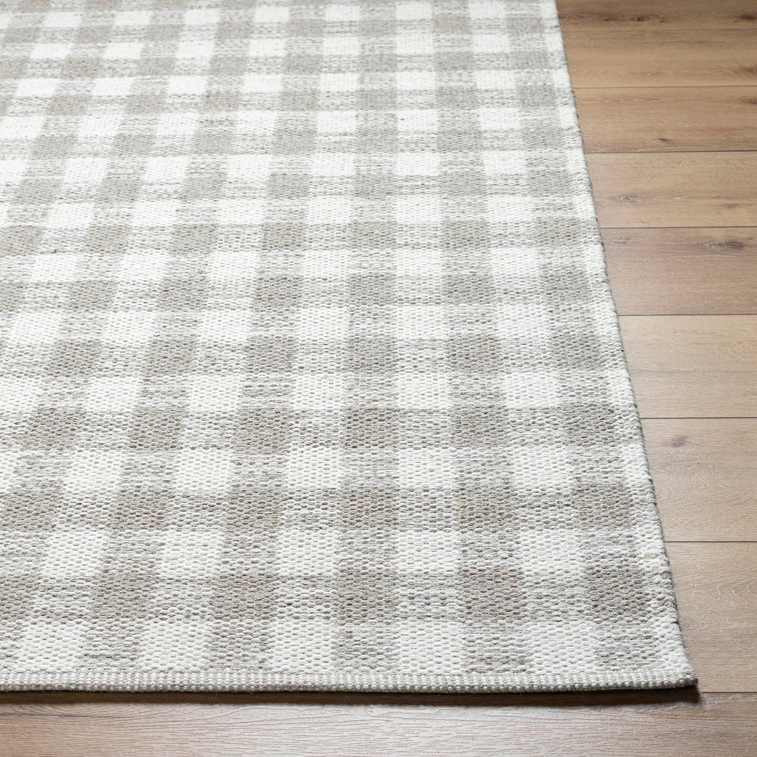 Livabliss Mardin Gingham Hand Woven Rug