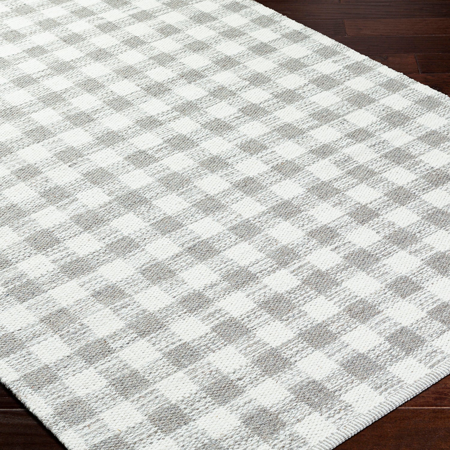 Livabliss Mardin Gingham Hand Woven Rug