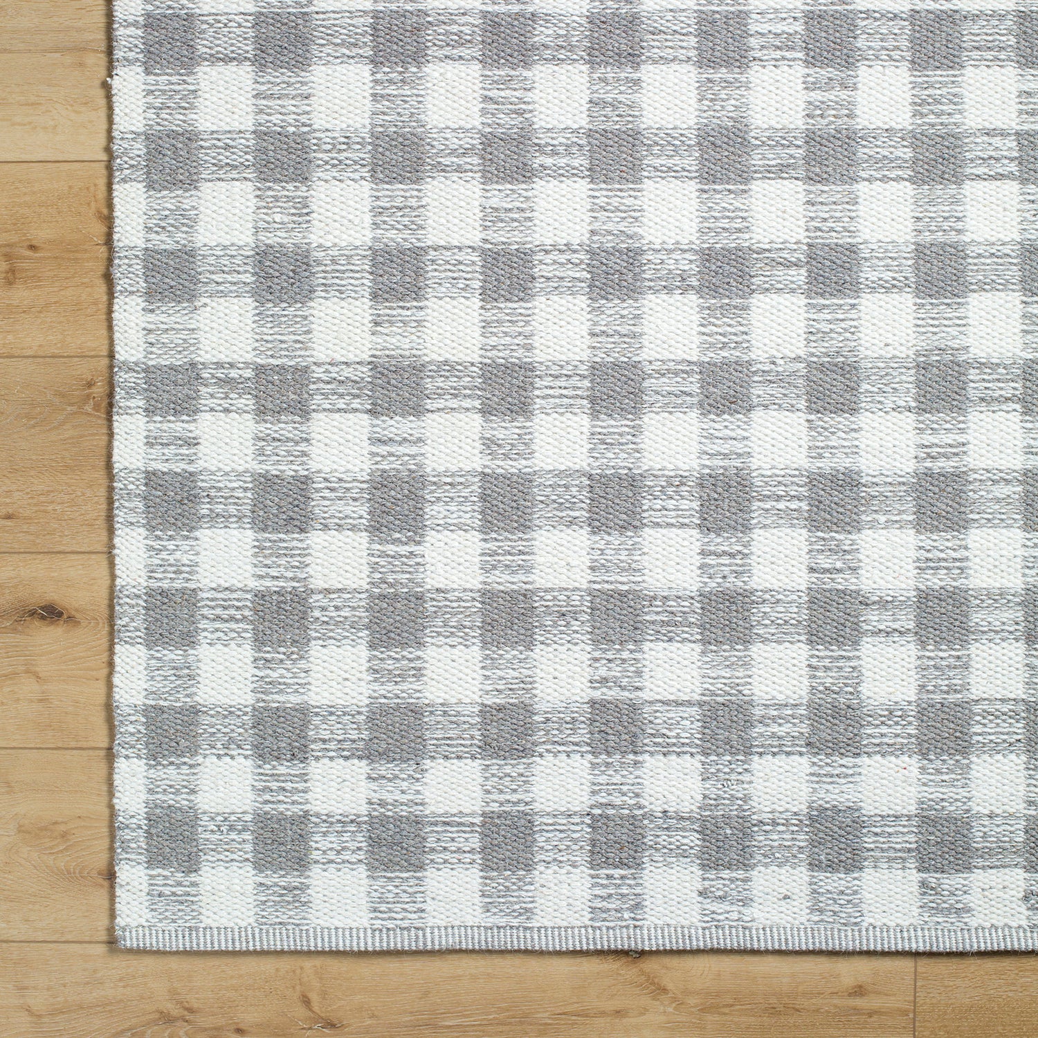 Livabliss Mardin Gingham Hand Woven Rug