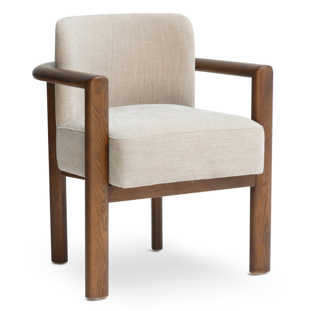TOV Furniture Irma Taupe Textured Performance Velvet Dining Chair in taupe velvet, primary view