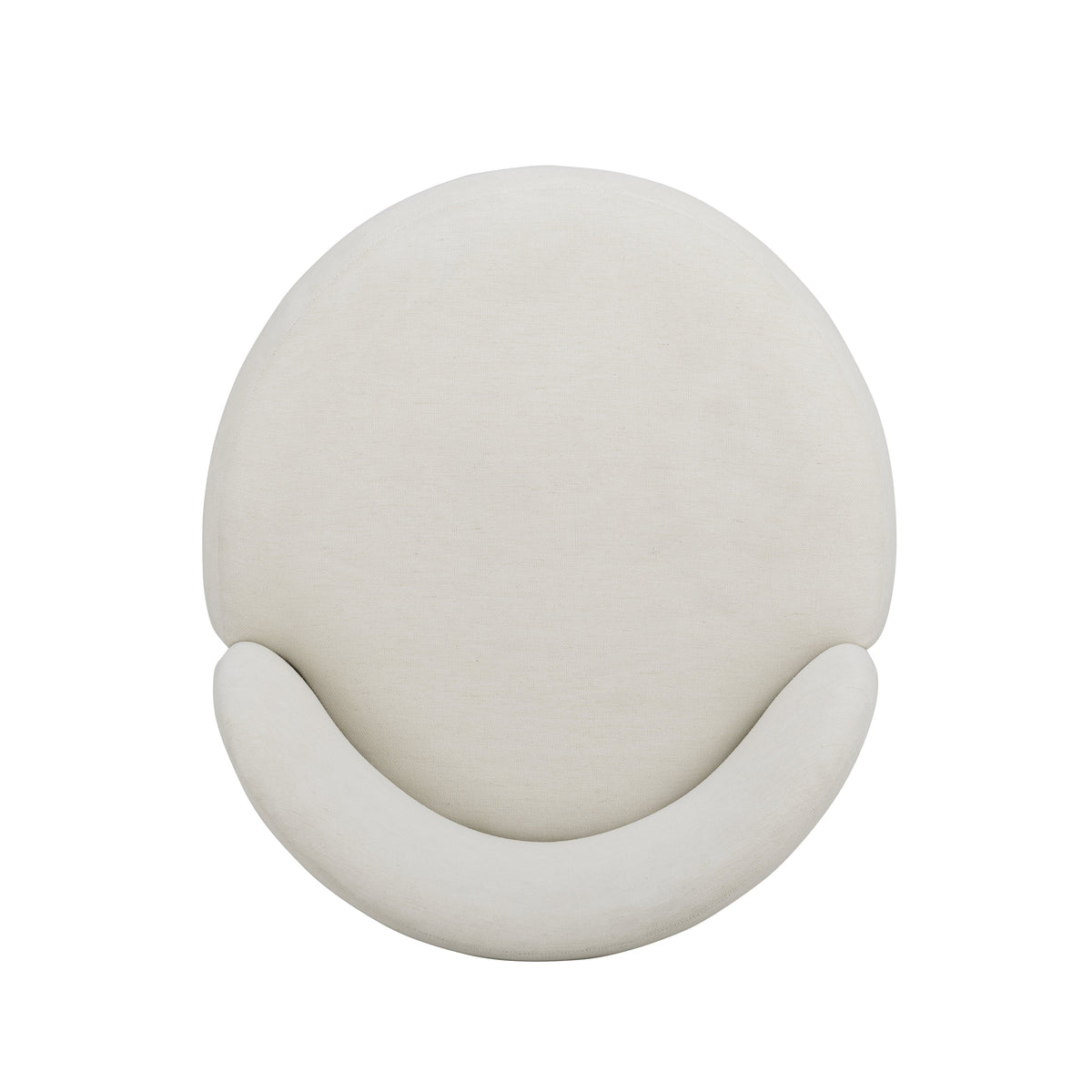 TOV Furniture Persa Cream Round Back Performance Chenille Dining Chair